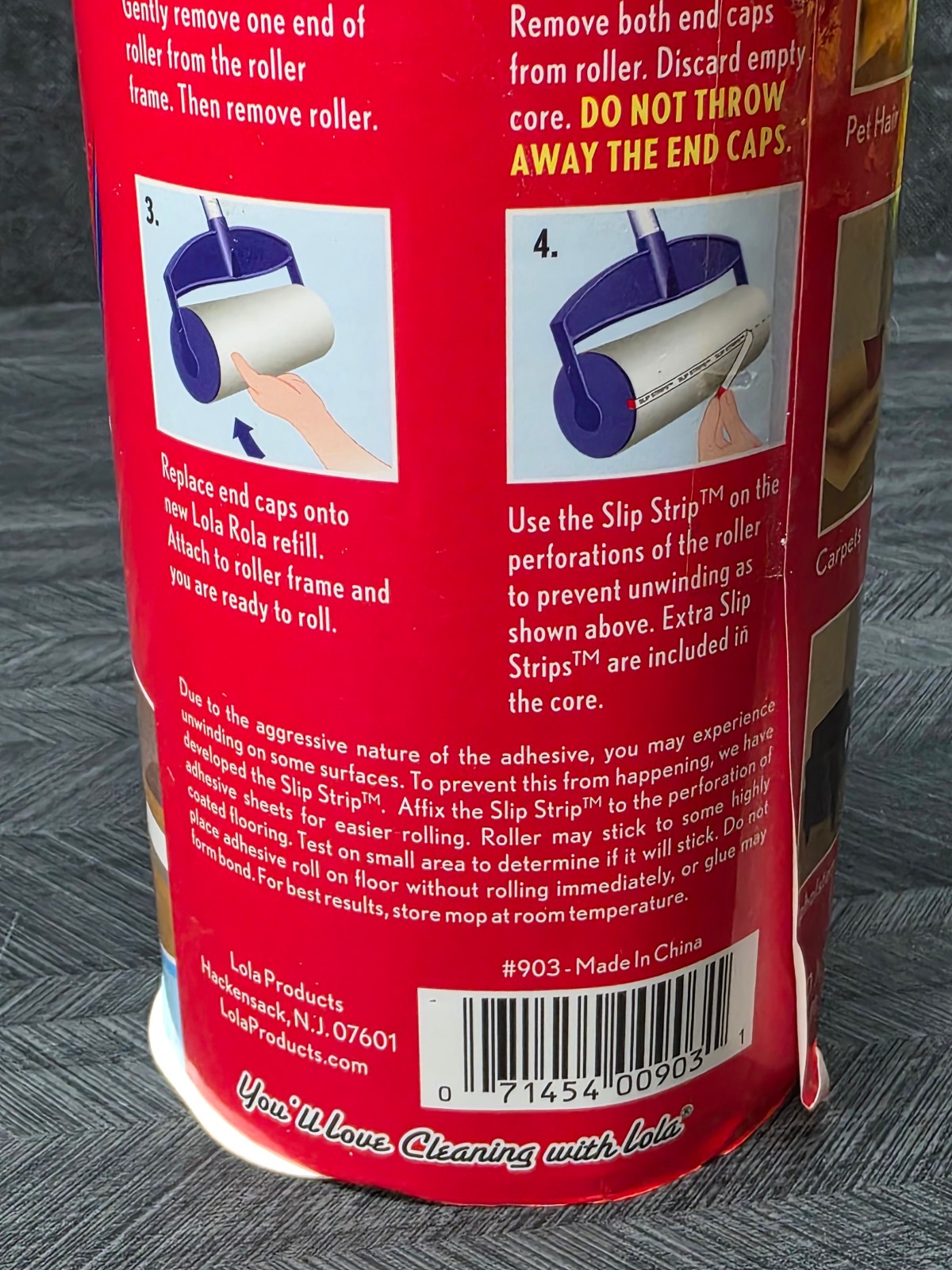 NEW Lola Rola Sticky Mop Refill 30 Original Jumbo Sticky Sheets Use w/ Mop#902