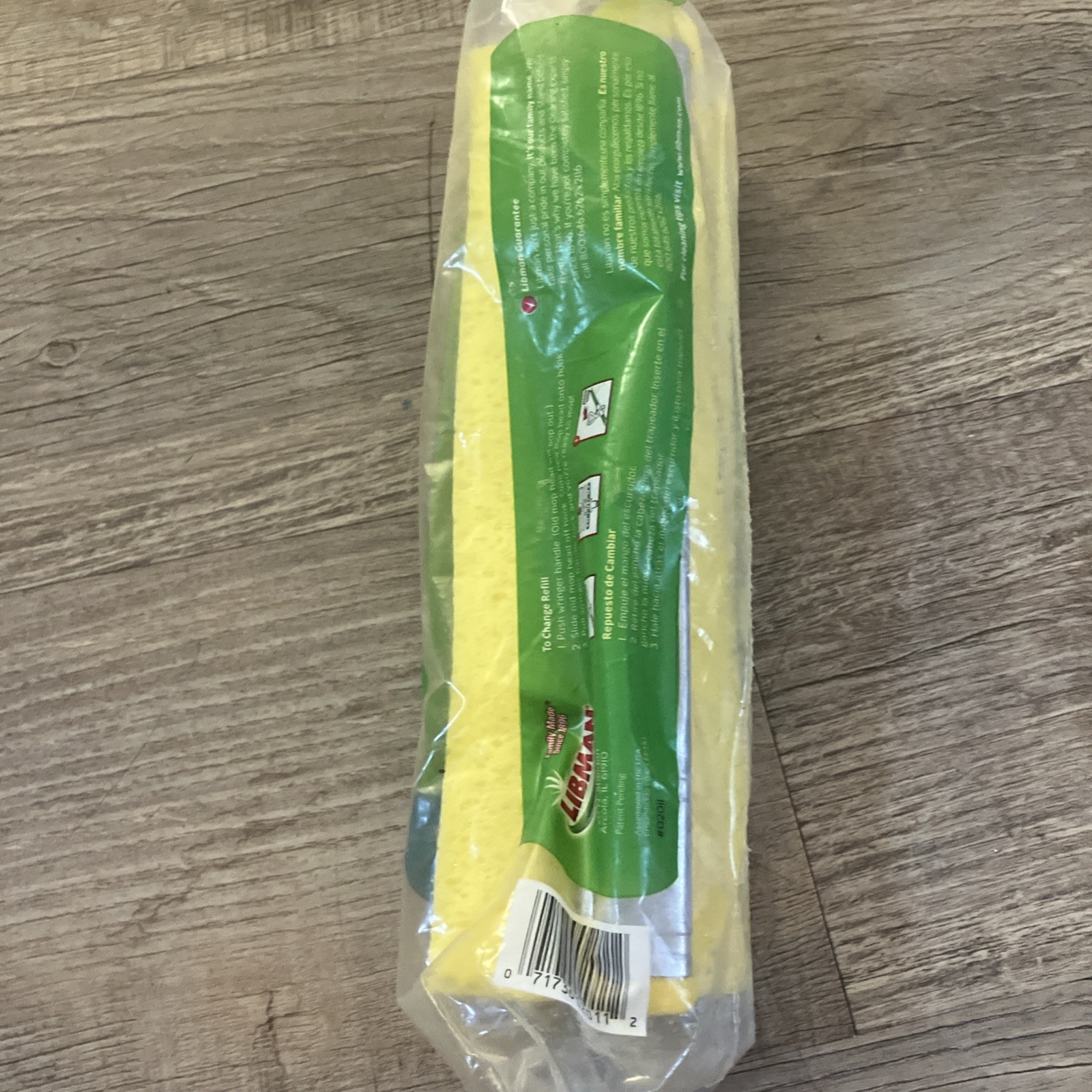 Libman NITTY GRITTY 10 Inch Tear Resistant Sponge Roller Mop Refill – New