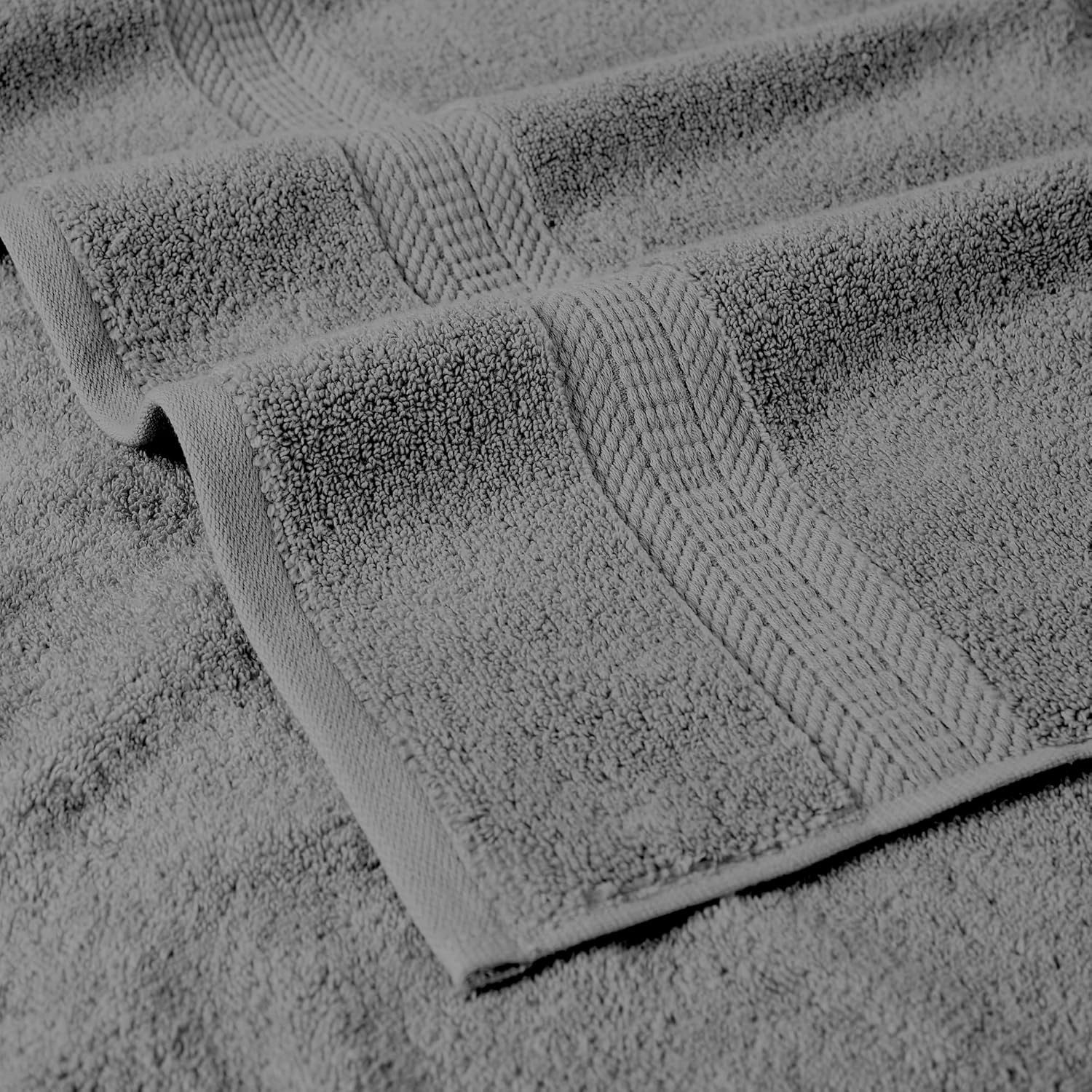 6-Piece Rayon from Bamboo & Cotton Blend Towel Set – Ultra Soft & Absorbent,