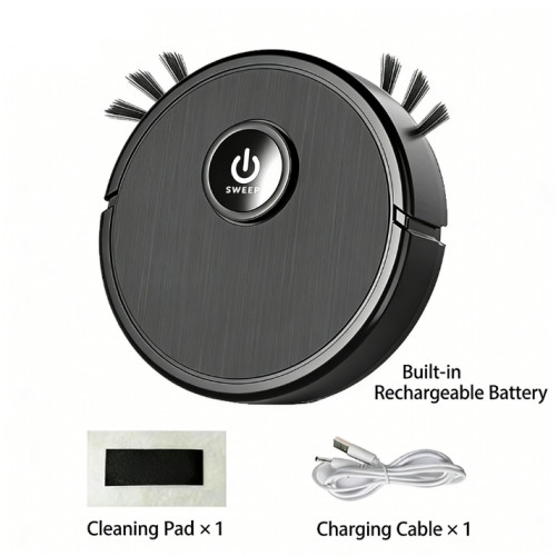 Robot Vacuum Cleaner 20x20x4.5cm 3 in 1 Function Sweep Mop Suction Low Noise