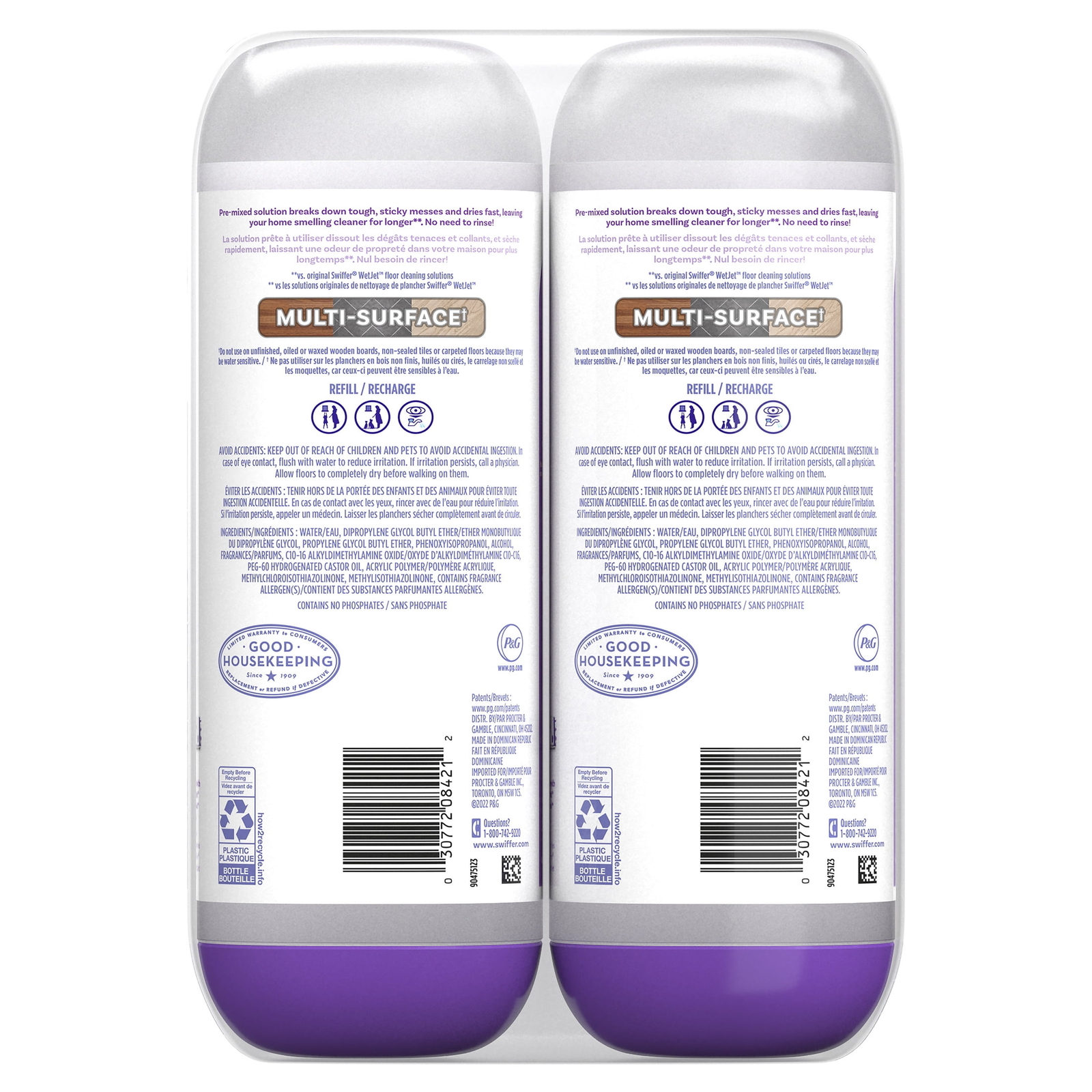 Swiffer Power Mop Refill Solution, Tile, Vinyl, Laminate, Wood, Floor Cleaner