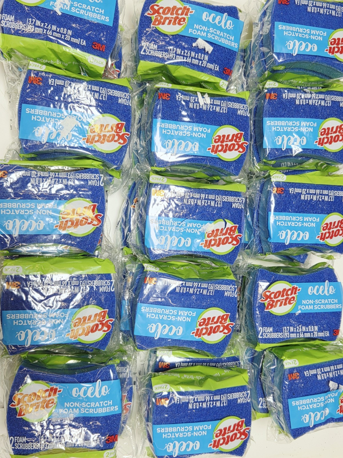 Scotch Brite Ocelo Non Scratch Foam Scrubbers 4pk