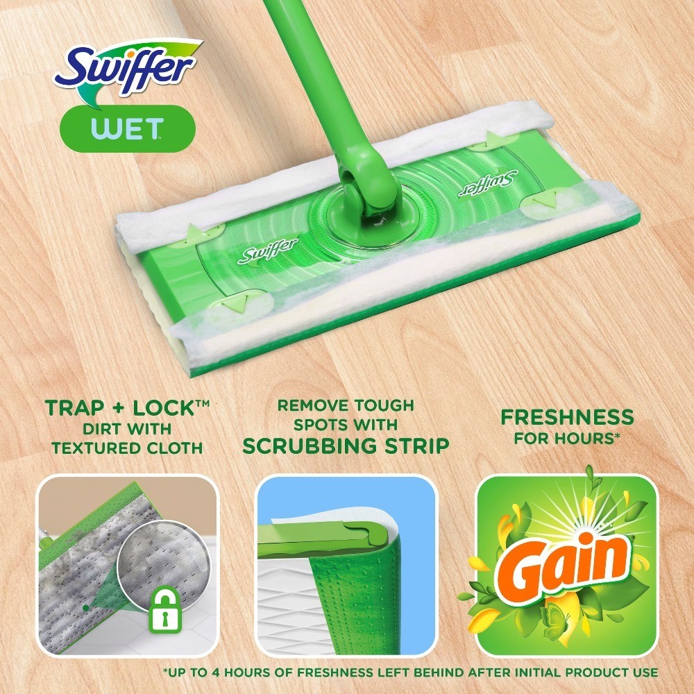 Mopping Wet Refill Pads 12 Count Fresh Scent