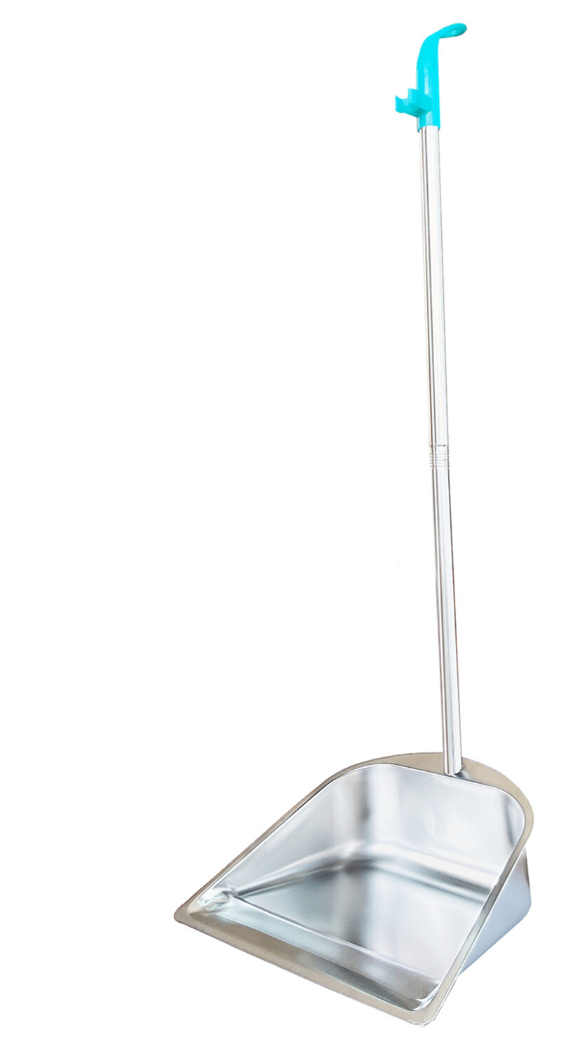 Upright Dust Pan, 33.5×10.7×10.3in Stainless Steel Dustpan Long Handle