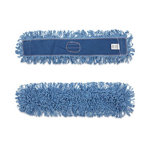 Boardwalk Dry Mopping Kit, 36 x 5 Blue Blended Synthetic Head, 60″ Wood/Metal