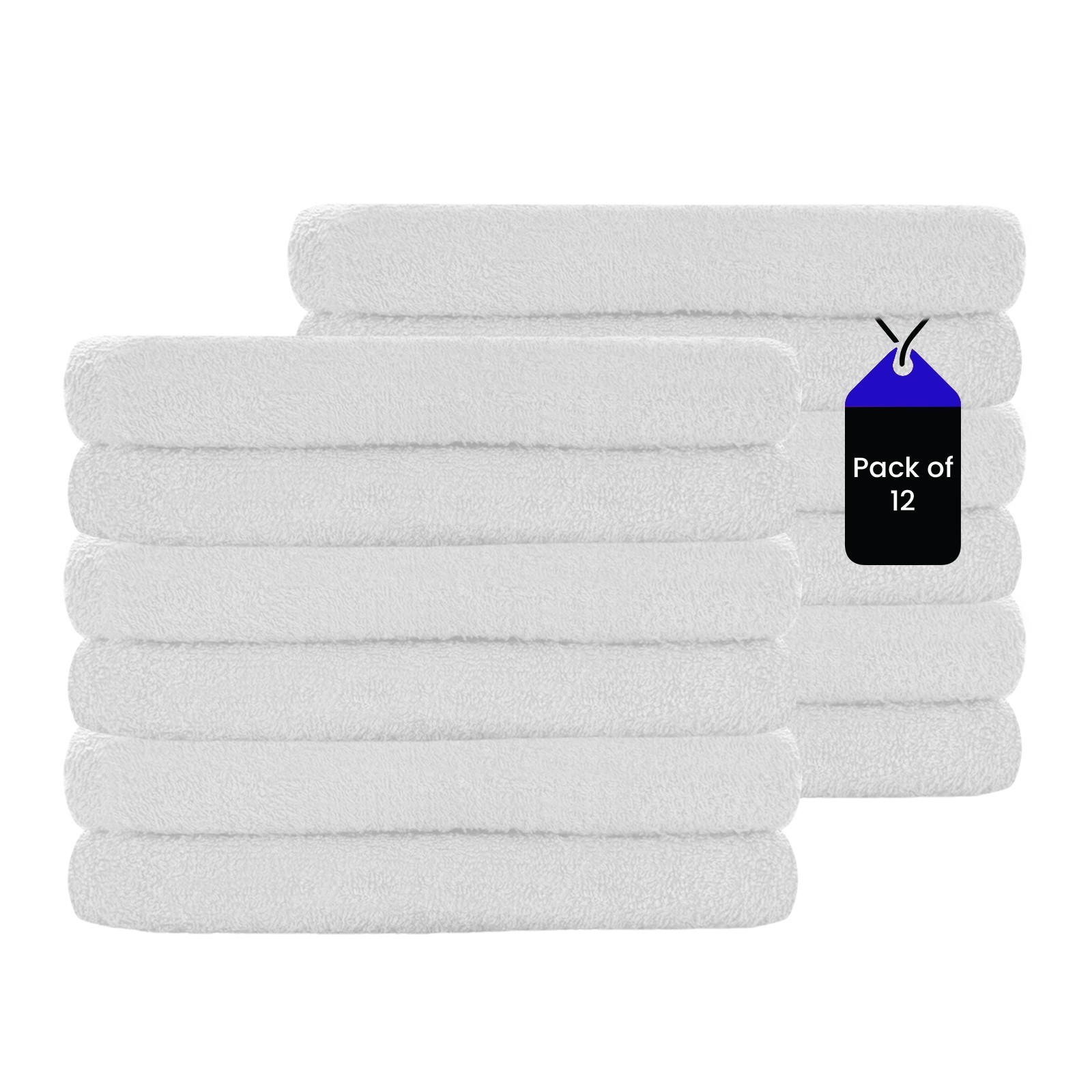 White Hand Towels 16×27 – Bulk Towels for Bathroom, Gym, Spa, Hotel, Cleaning