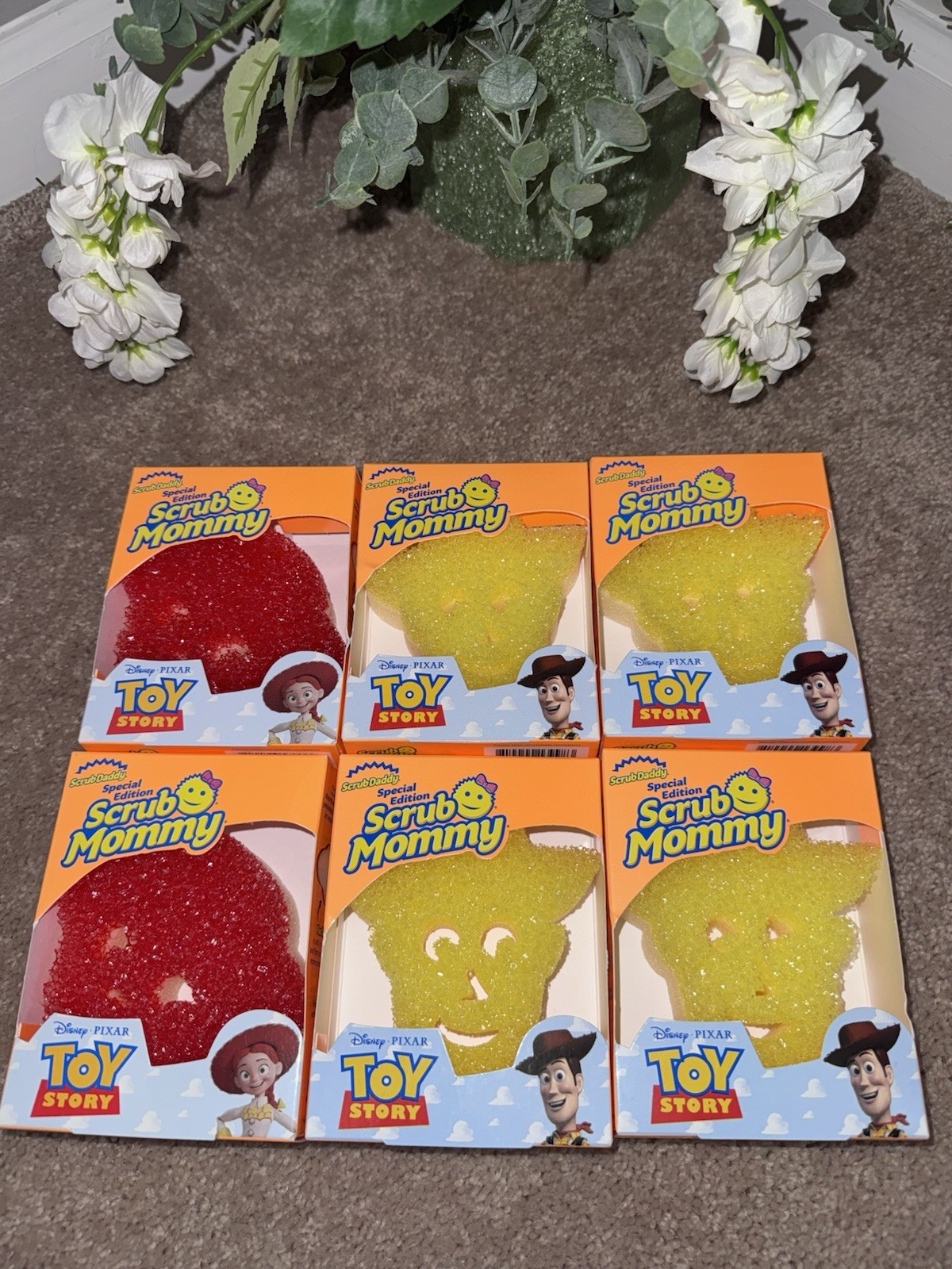 Toy Story 5 Lot Of 6 Scrub Daddy / Scrub Mommy Jessie & Woody