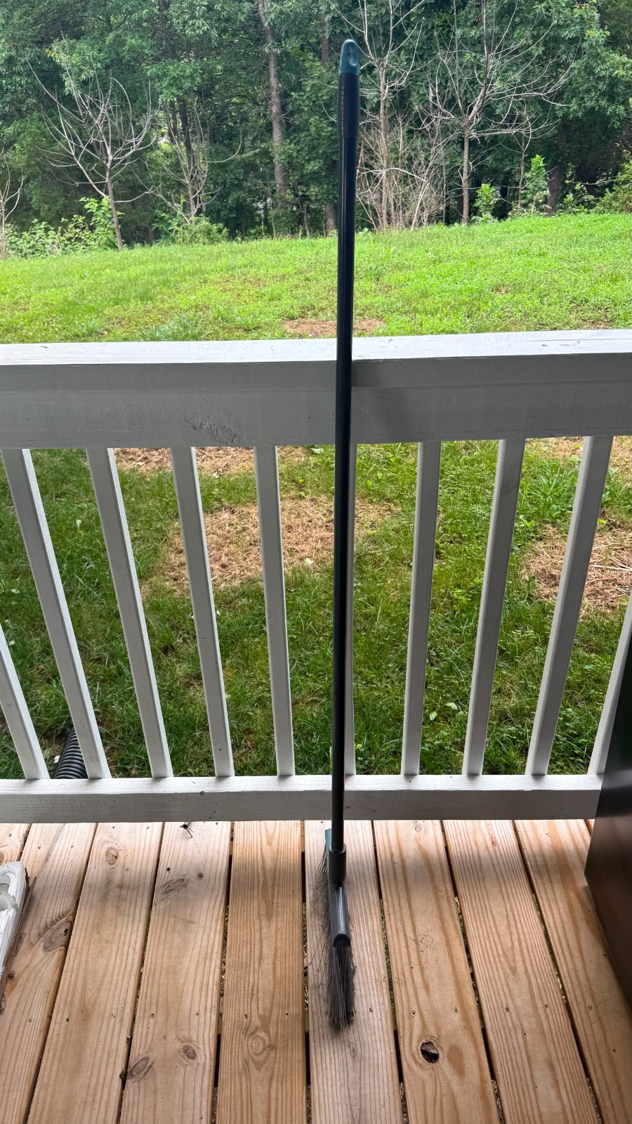 Durable Rectangular Plastic Broom W/ Long Handle Efficient Floor Cleaning