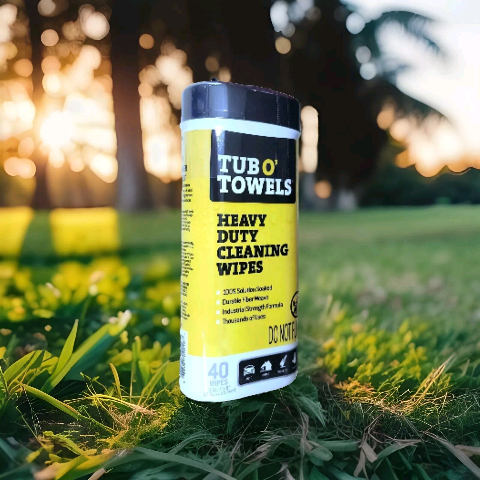 TUB O’ TOWELS Heavy Duty Cleaning Wipes