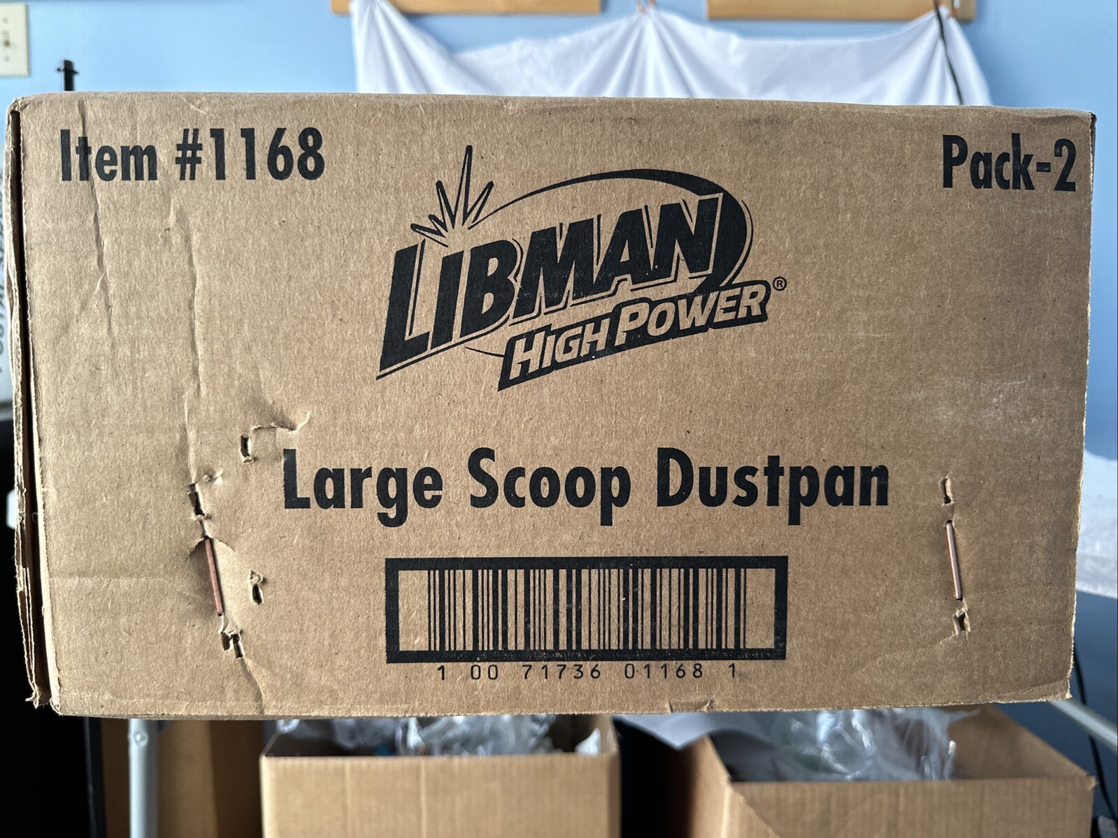Libman Commercial Large Scoop Dust Pan W/ Handle, 16″W 2pk