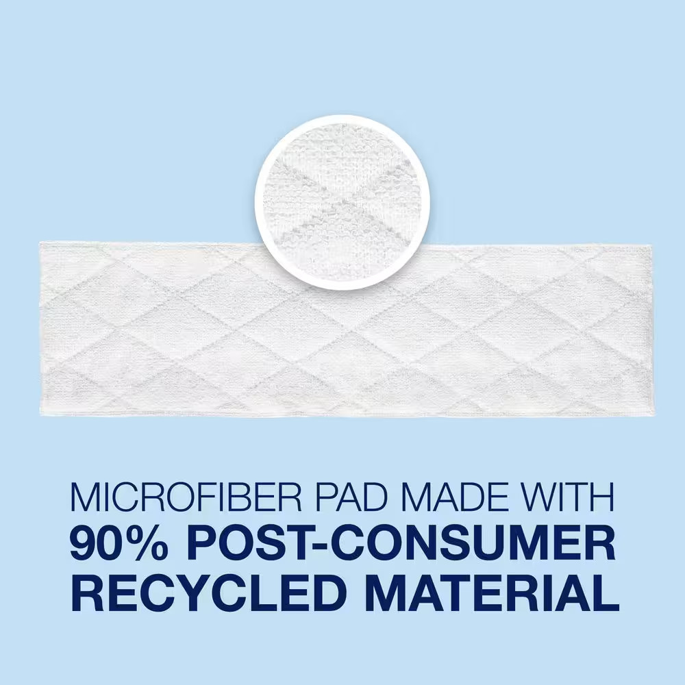 16.5 In. Heavy-Duty Disposable Spray Mop Refill Cleaning Pads Unscented, 10-Coun