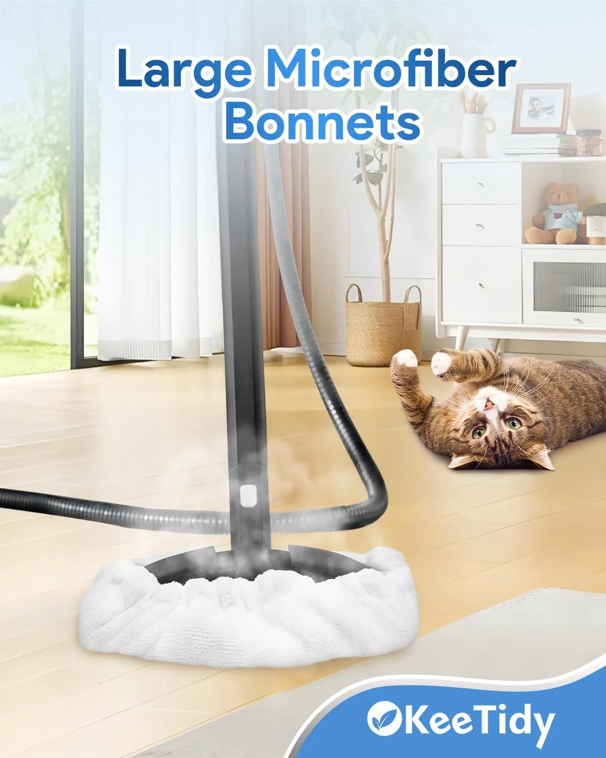 Reusable Steam Mop Pads – 6 Pack Microfiber for Multi-Surface Cleaning