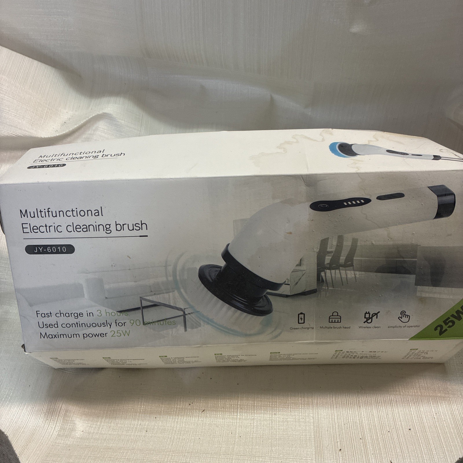 8 in 1 Electric Cleaning Brush ANS-8050 25W Rechargeable Multiple Heads