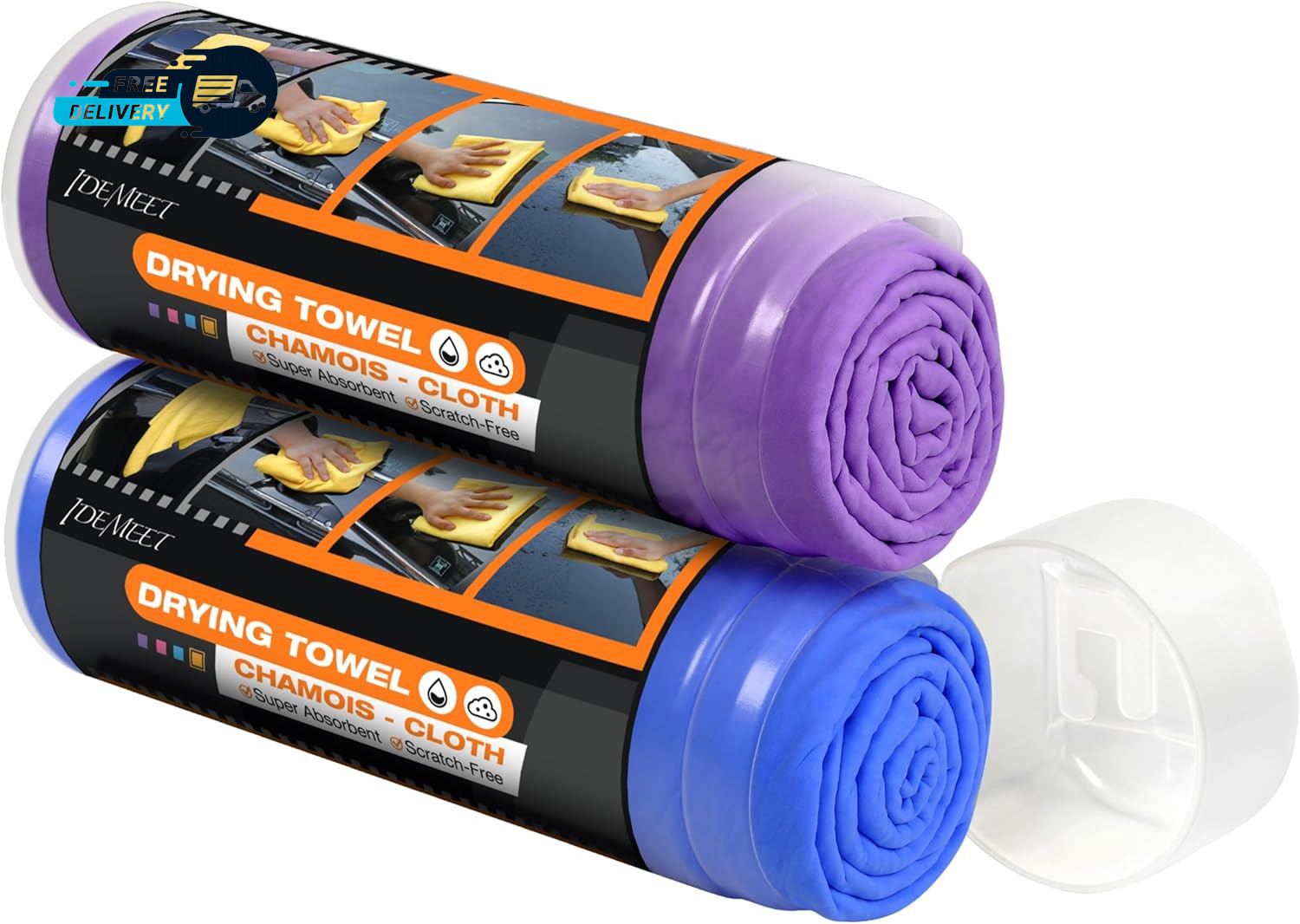 Premium Shammy Towel for Car Super Absorbent 2 Pack 26″”X17″” Car Drying