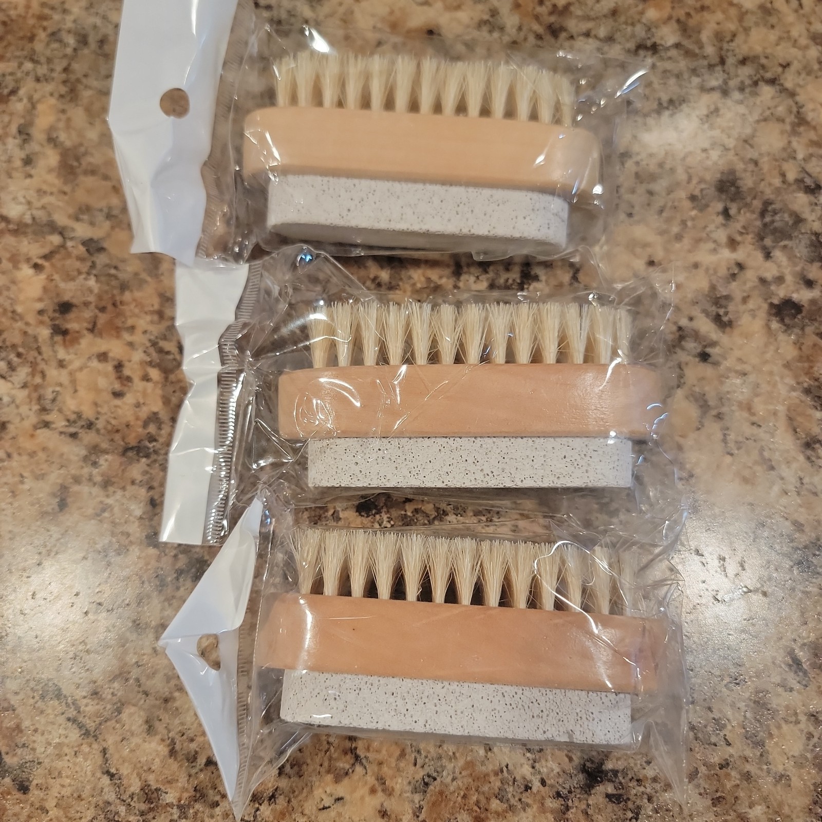 Foot Scrubber Brush with Pumice Stone for Feet Hands, 1 Count (Pack of 3)