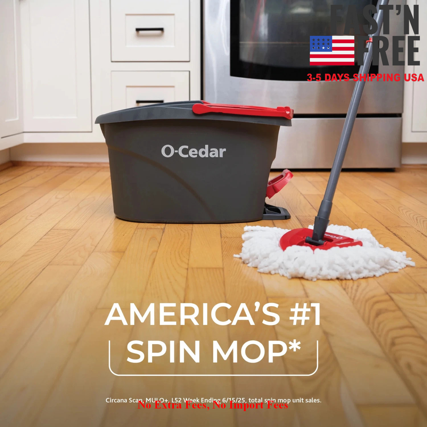 [HOT SALE] O-Cedar EasyWring™ Spin Mop & Bucket System, NEW USA FREE SHIPPING