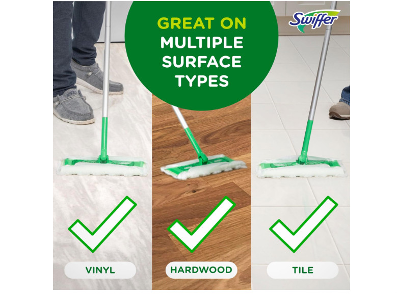 Swiffer Sweep Mop Dry Pads Refill 52 Ct Unscented Floor Cleaning Cloths Pack