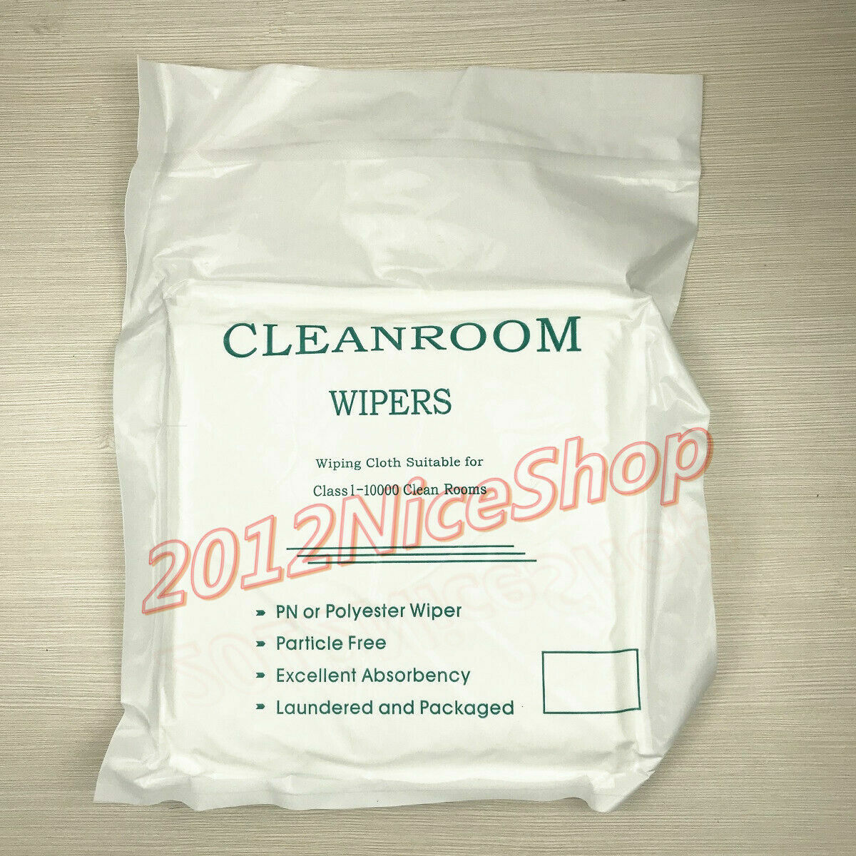 100Pcs 9″ x 9″ (22 x 22cm) White Dustless Cleanroom Wiper Wiping Cloth Particle