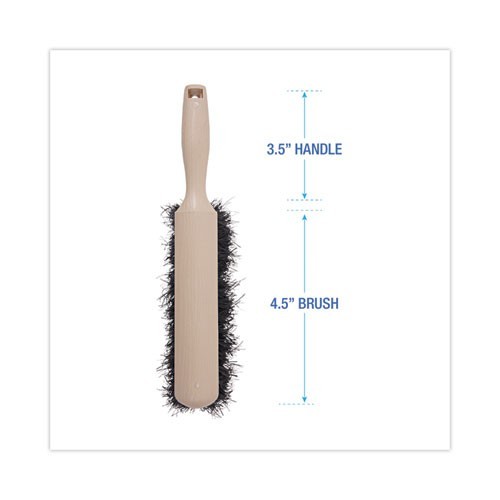 Boardwalk Counter, 4.5″ Brush, Black Bristles, 3.5″ Tan Plastic Handle, 2/Pack