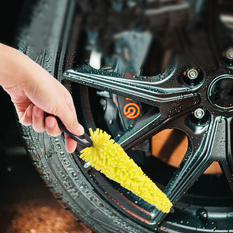 Car Wheel Cleaning Brush Rim Tire Detailing Automotive Motorcycles Sponge Care