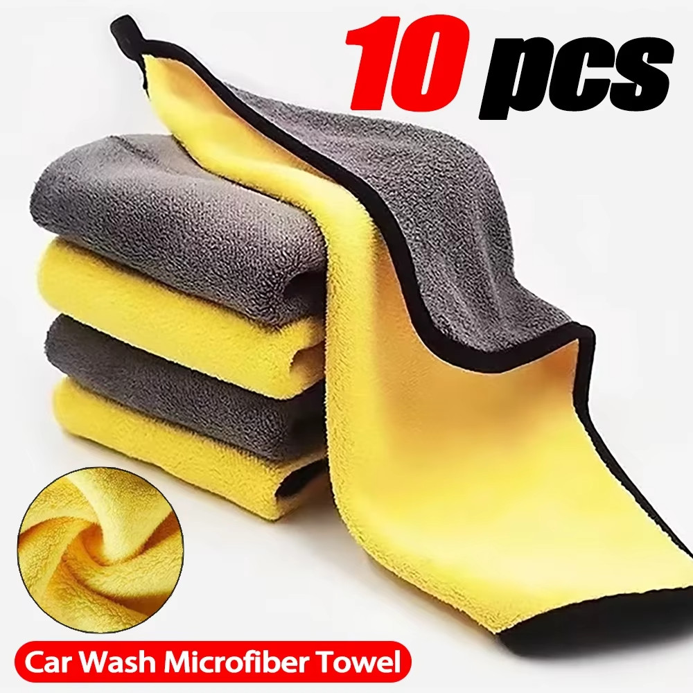 10Pcs Car Wash Towels Cleaning Cloth Absorbent Dry Cloth General Purpose