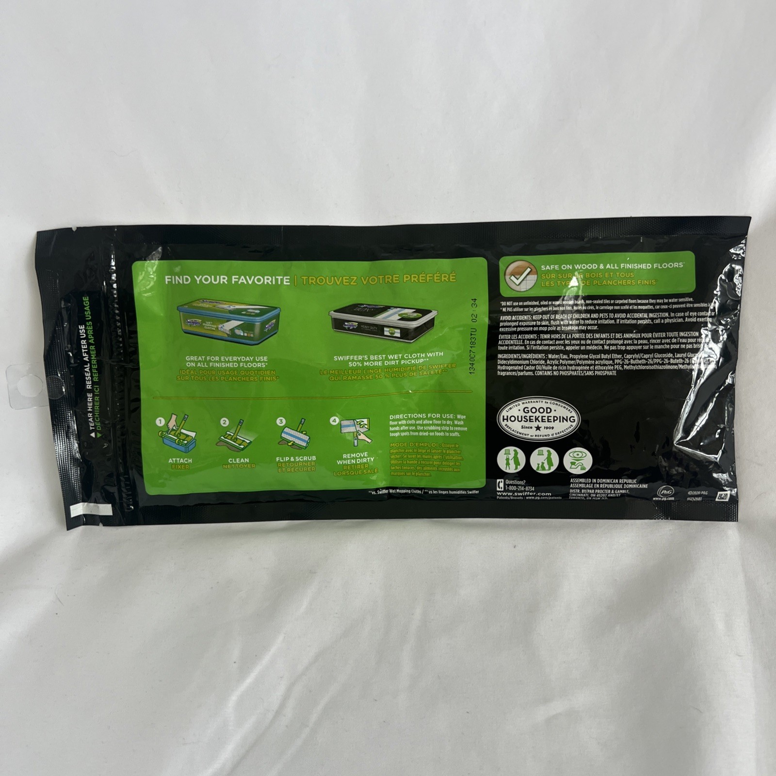 Swiffer Heavy Duty Wet Mopping Cloths Fresh Scent 2 Cloths In Package