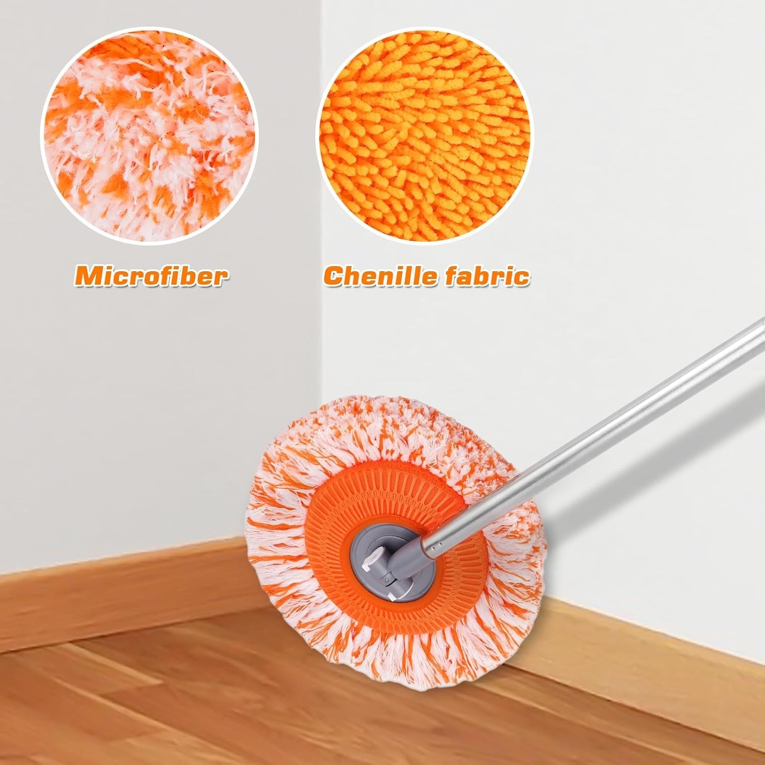 Wall Mop, Primium 68” Wall Cleaner, High-Quality Baseboard Cleaner, Professio…