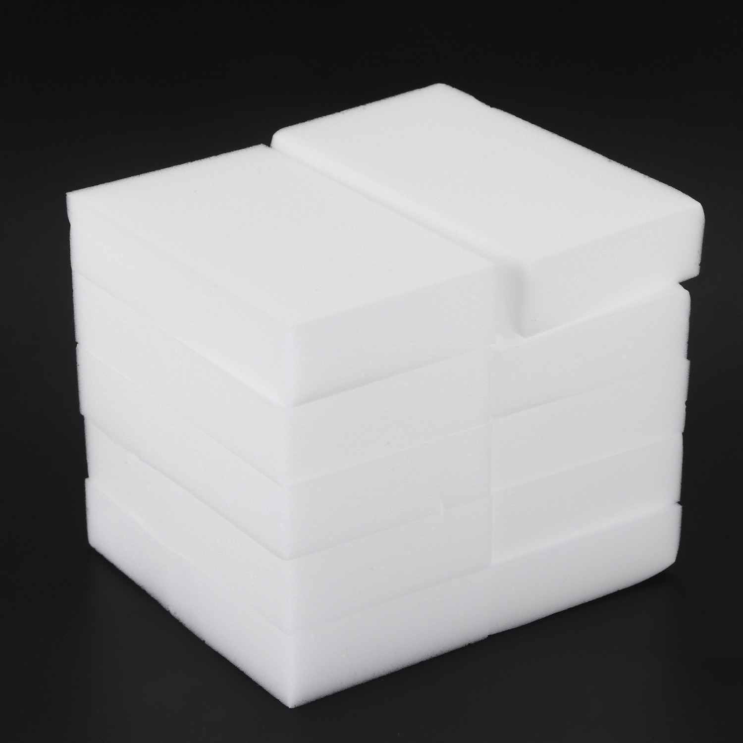 100x60x20mm 10pcs Sponge Eraser Melamine Cleaner-white V9C76149