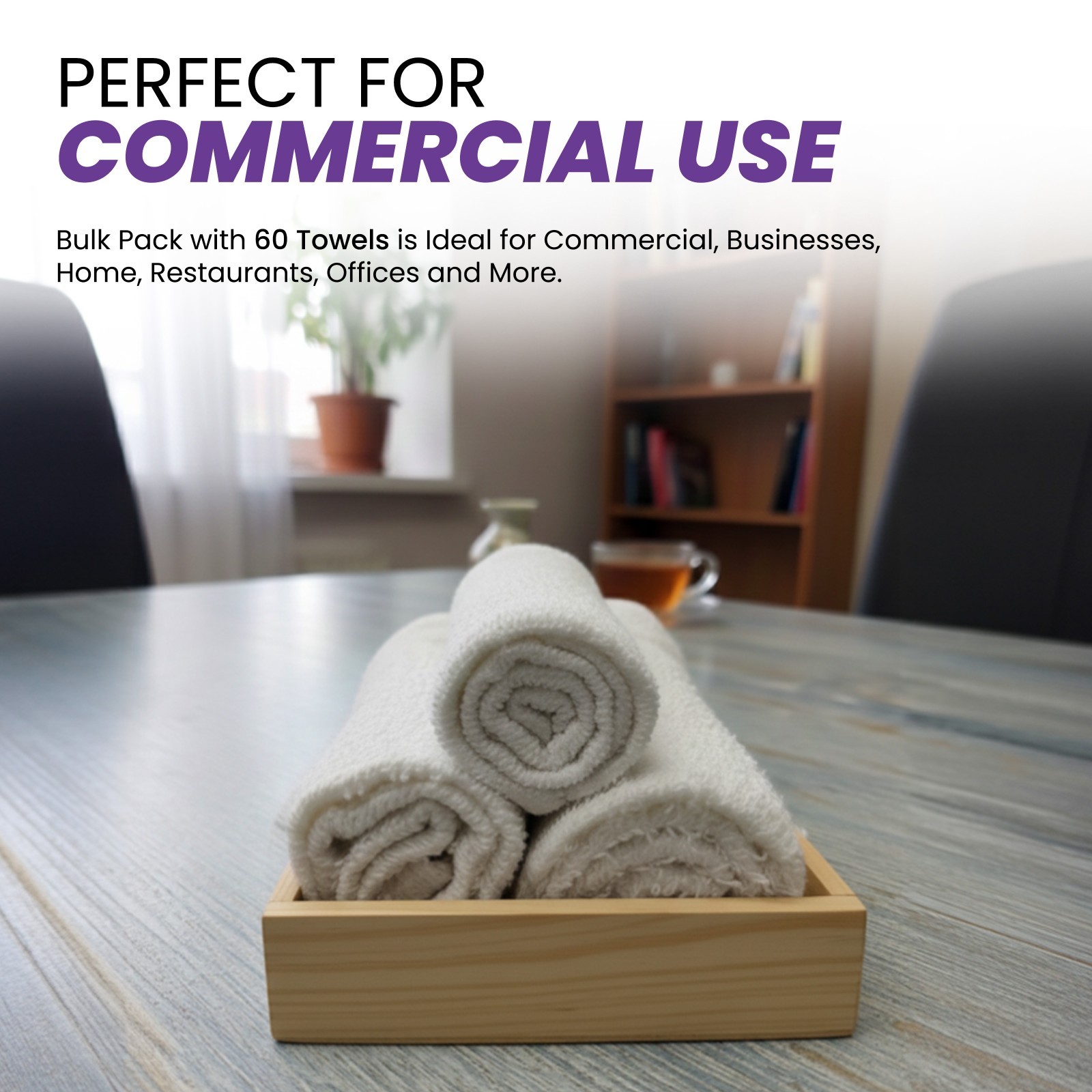 White Wash Cloths 12×12 in Bulk Boxes – Soft Absorbent Towels 100% Cotton Rags