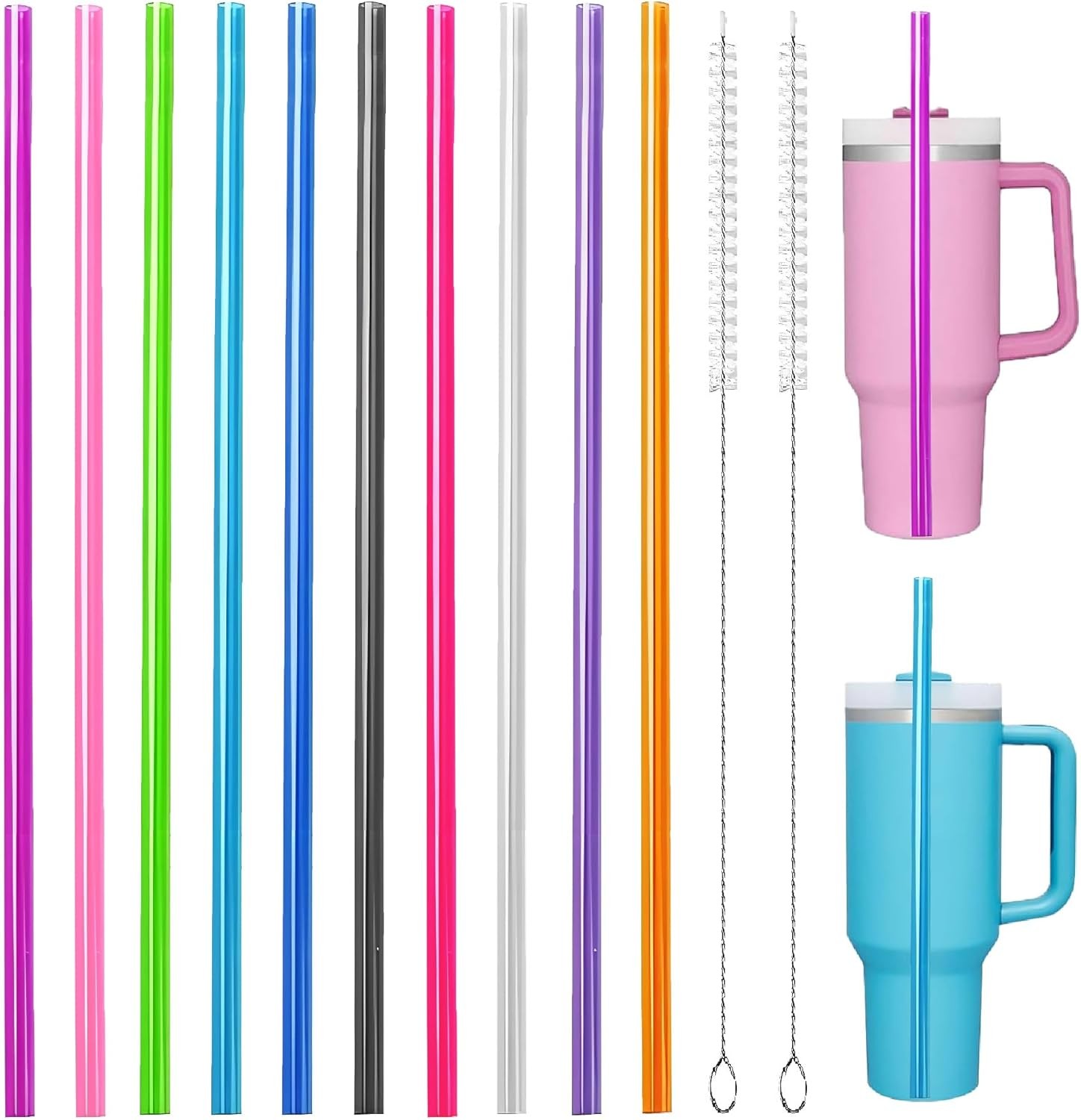 10PCS Replacement Straw Compatible with Stanley|Owala|Simple Modern 40 oz 30 oz