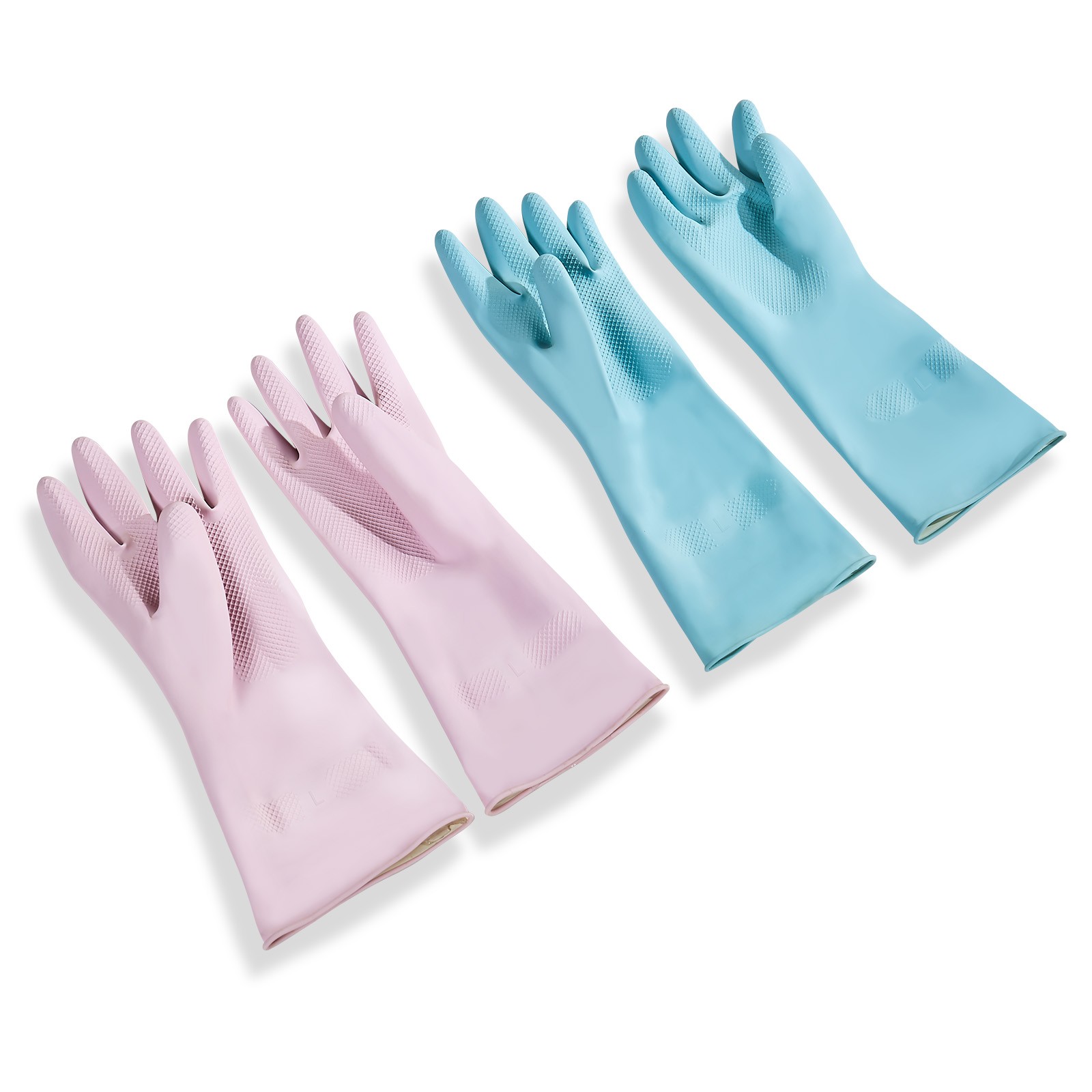 Uimoso Durable Cleaning Gloves – 2 Pairs,Non-Slip,Large Size for Household Tasks