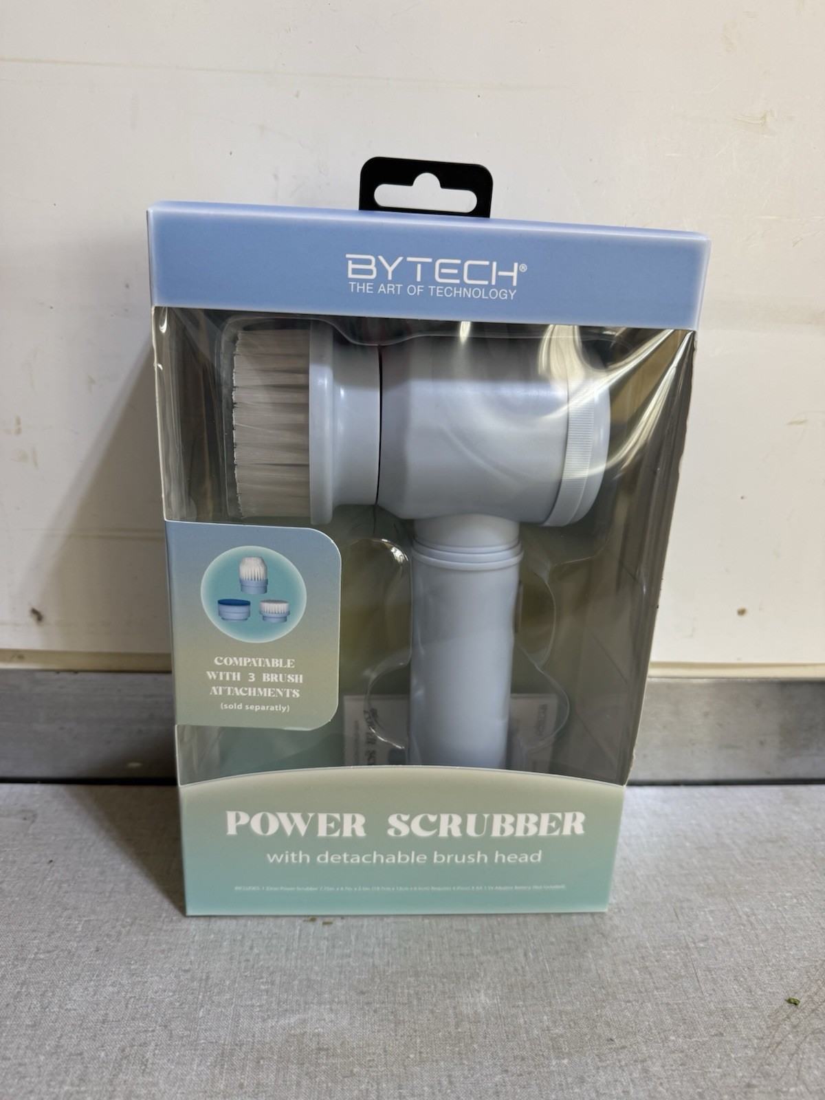 BYTECH Power Scrubber Handheld Cleaning Brush Bathroom Tile Floor New