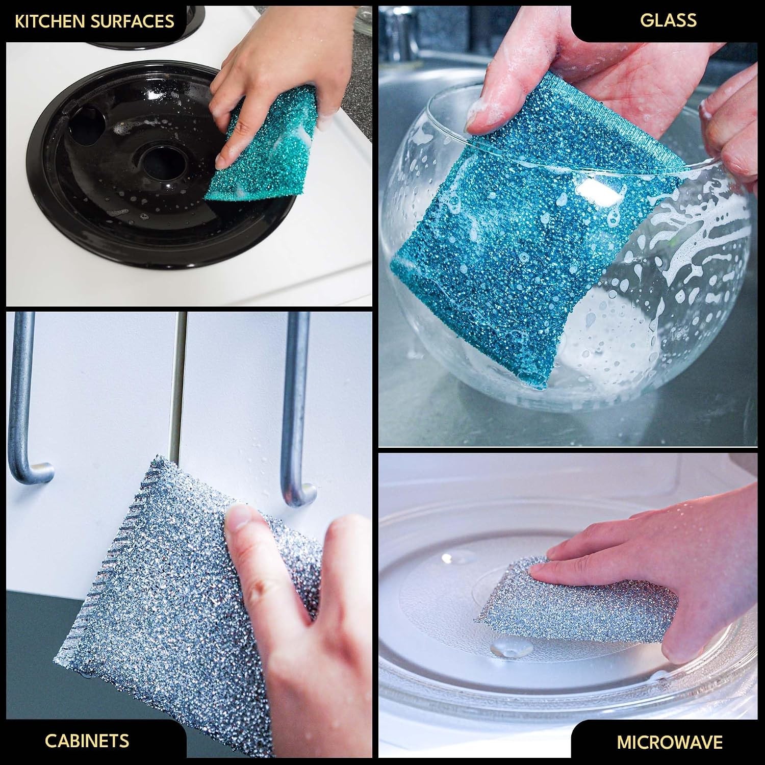 Durable Cleaning Scrubbers for Kitchen 30 Pcs