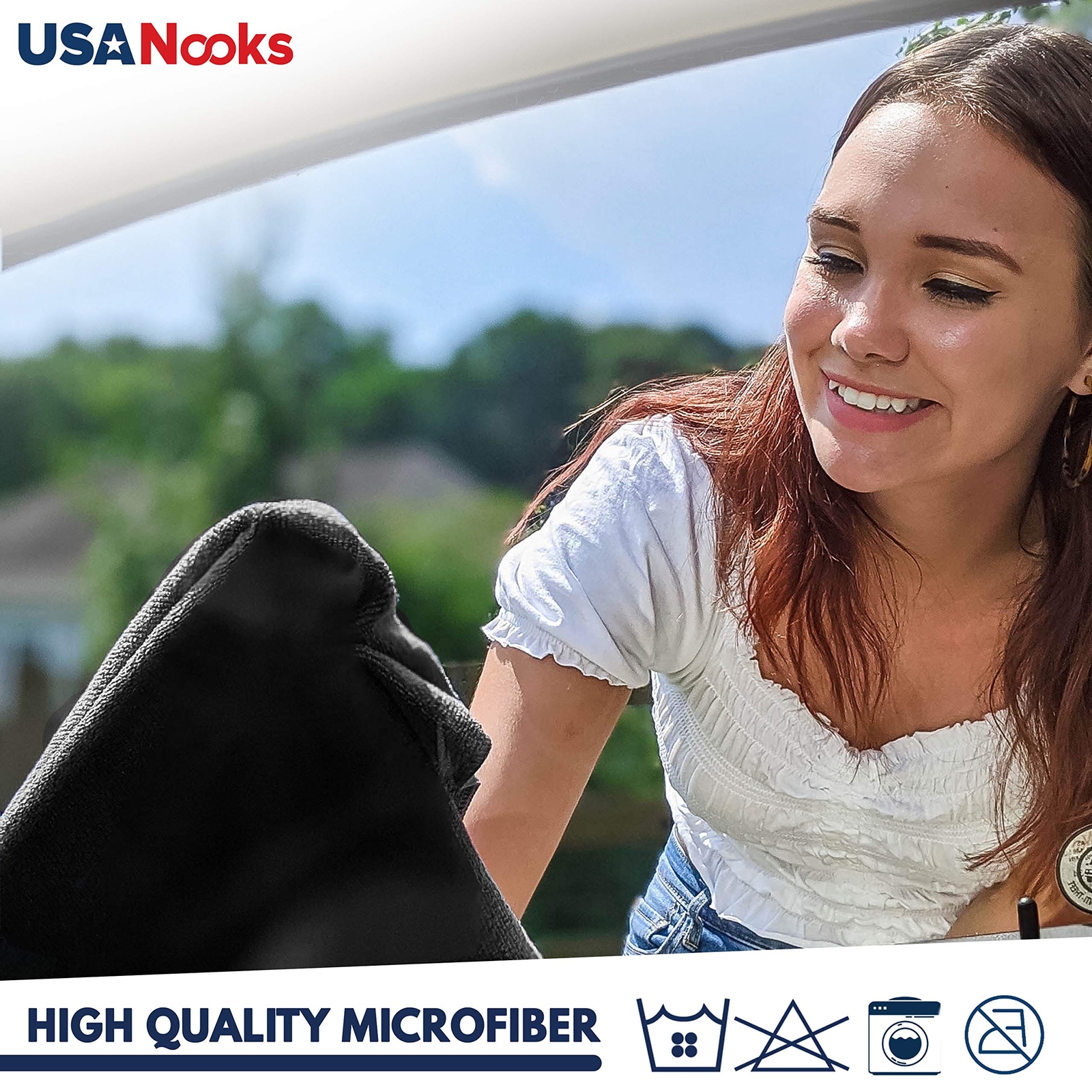 12 Pack Microfiber Cleaning Cloth 1200 Washes Ultra Absorbent Towels for Car