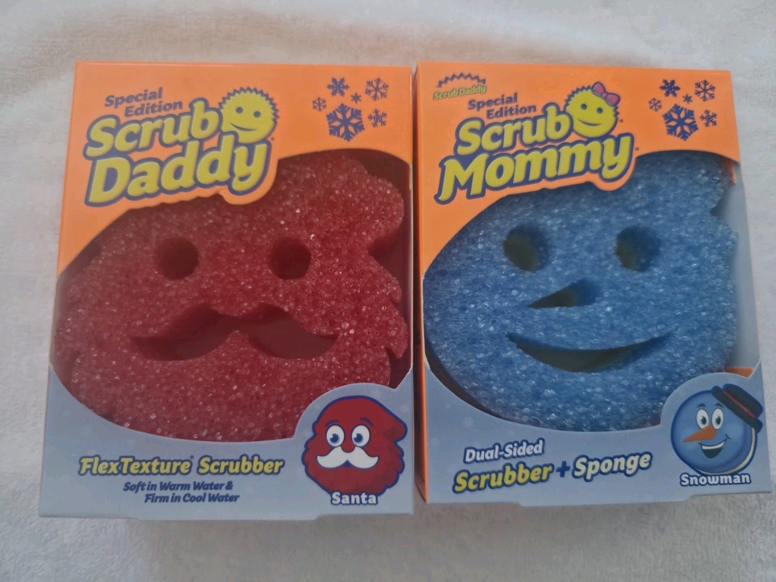 Scrub Daddy Winter Shape Holiday Christmas Santa 2 Pk Special Edition New In Box