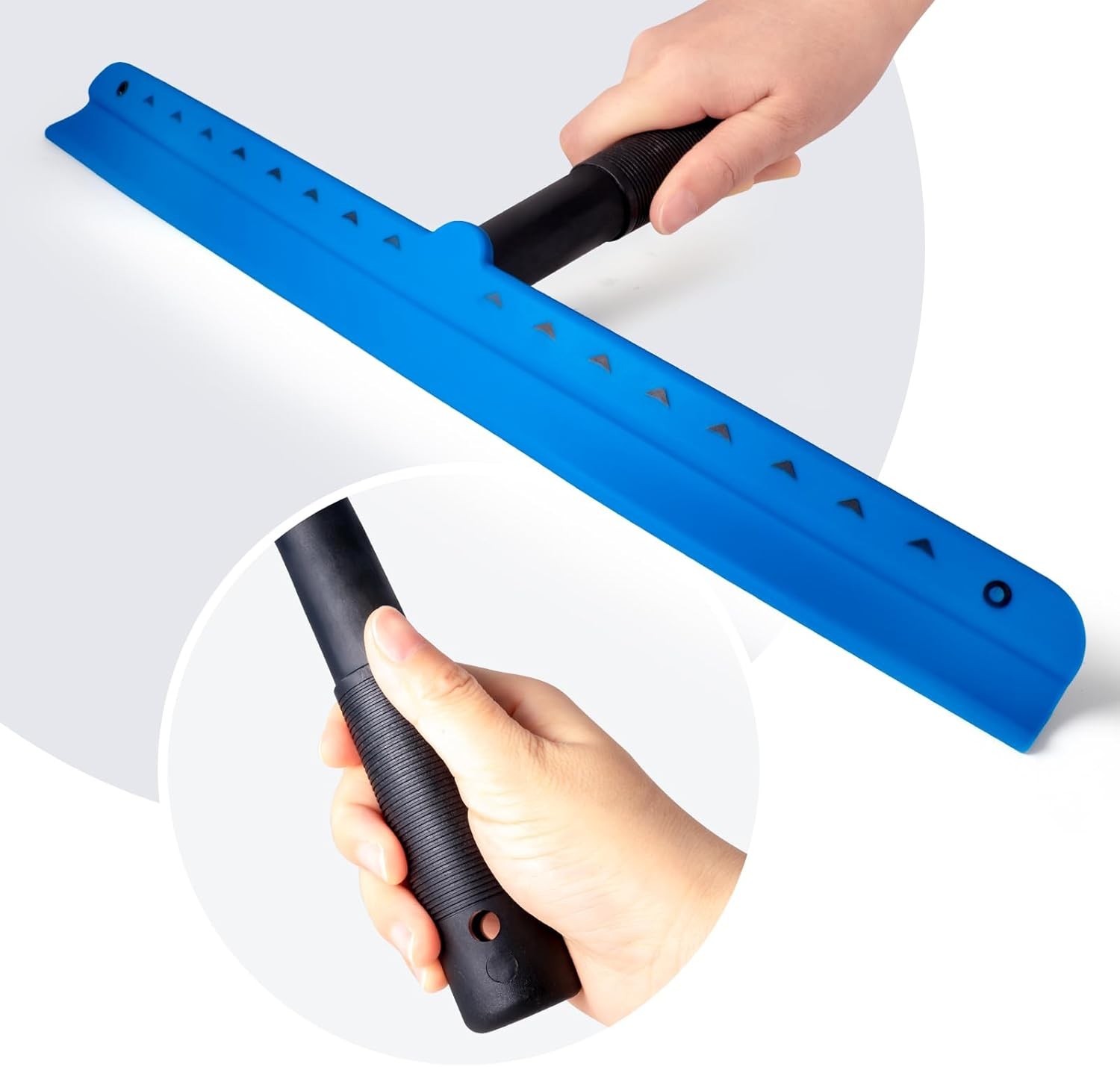 15 inch Blue Windshield Squeegees, All-Purpose Streak-Silicone Squeegee for