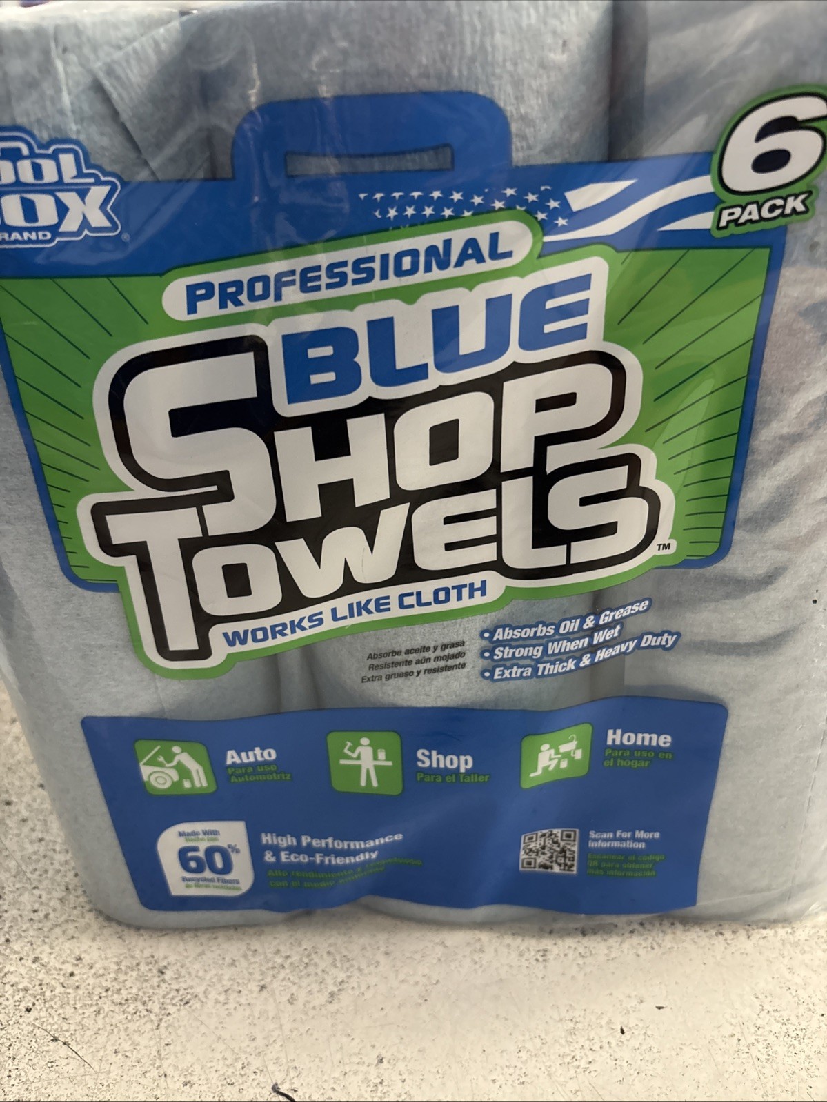 TOOLBOX Z400 Cleaning Wipes for Auto Shop, Construction – 15 Rolls – 54400-15