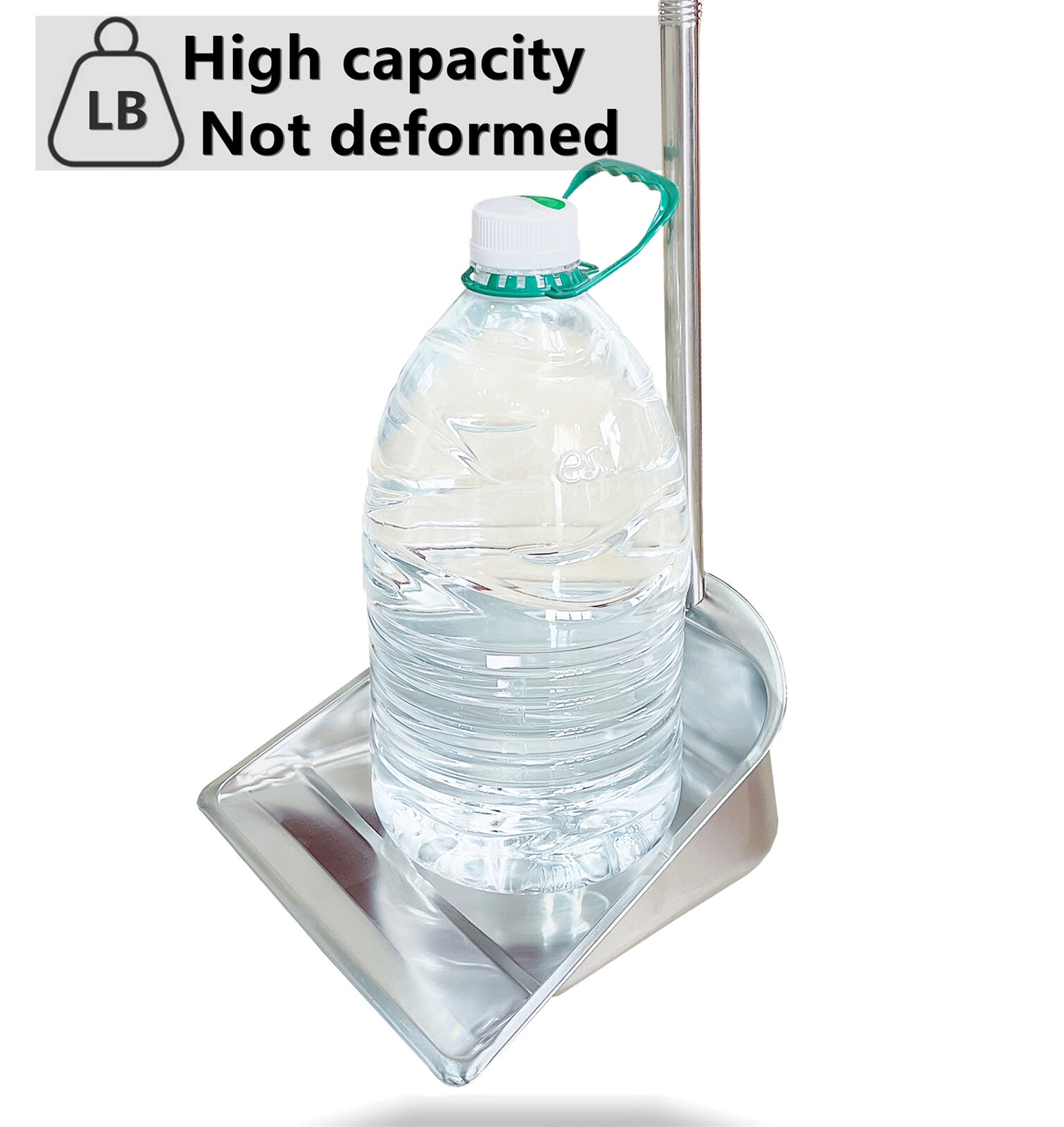 Upright Dust Pan, 33.5×10.7×10.3in Stainless Steel Dustpan Long Handle