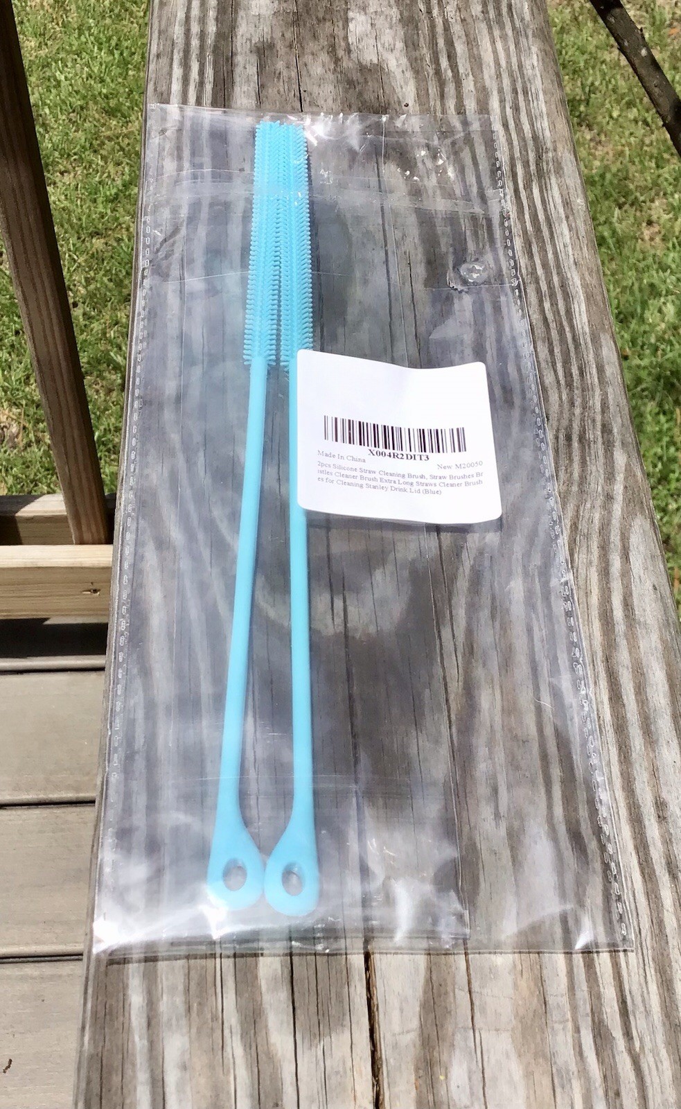 2 PC Silicone Straw Cleaner Brush Size XL