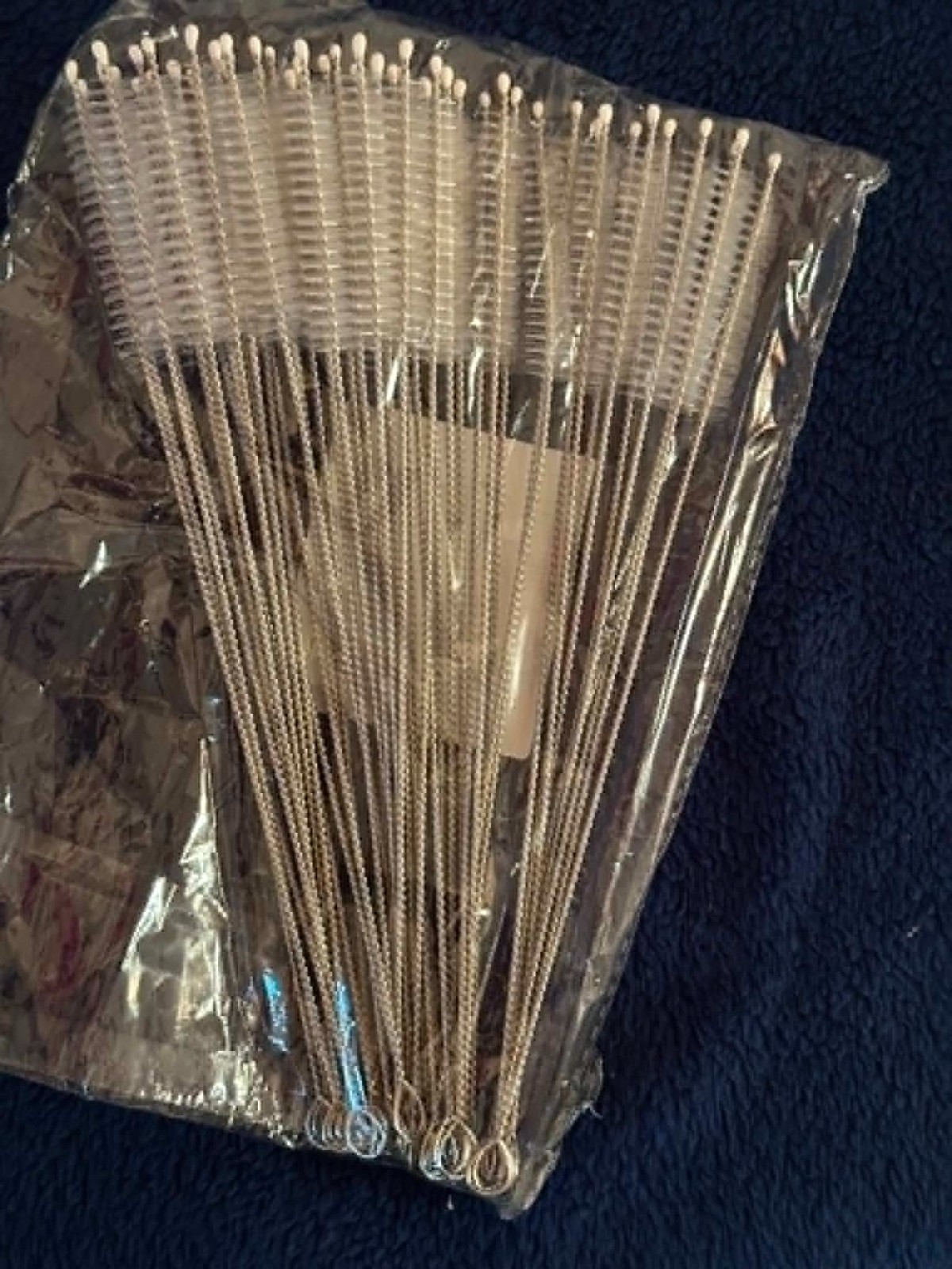 9 INCH NYLON BRISTLE STRAW CLEANING BRUSH – 50 COUNT – NEW