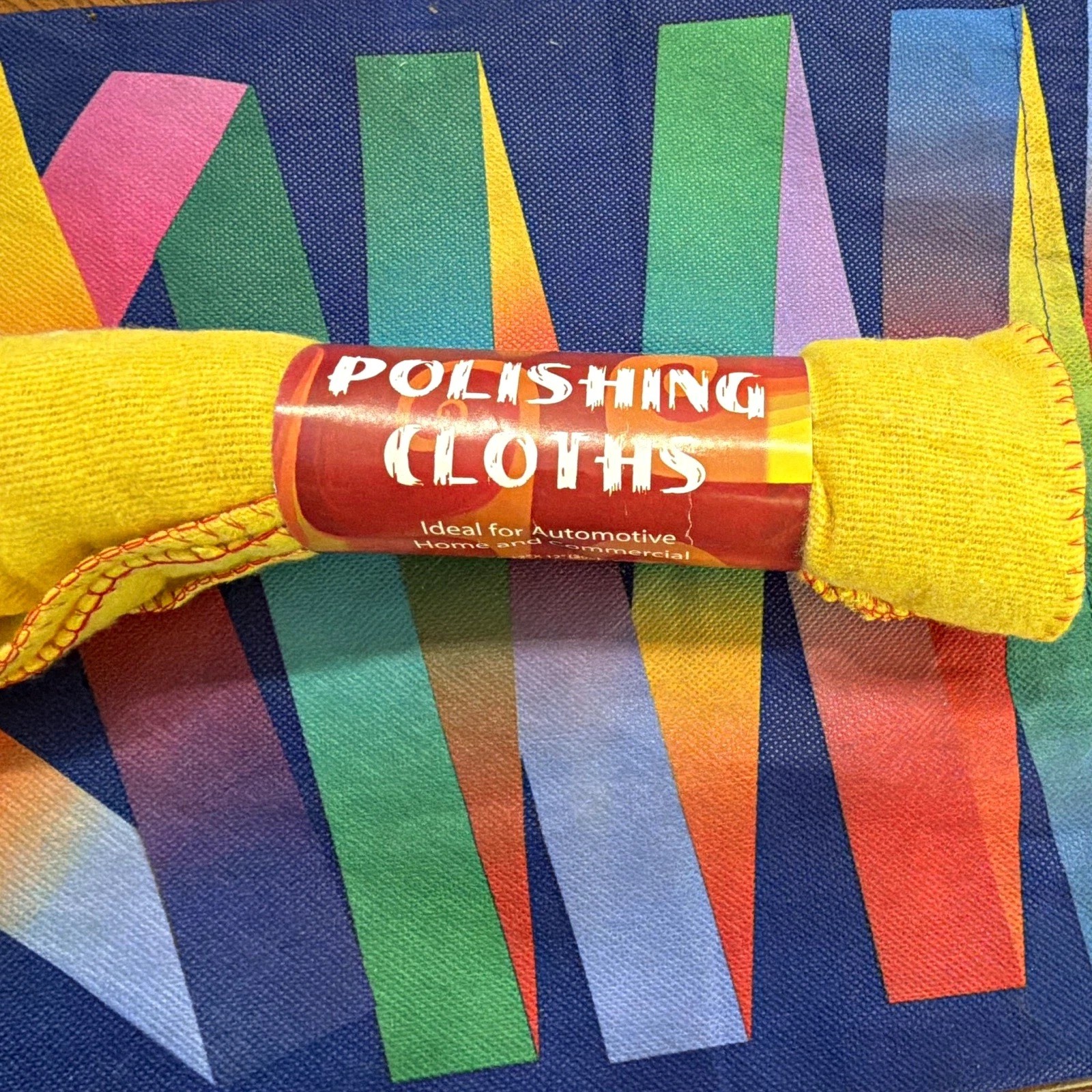 Yellow Automotive Polishing Cloth for Cleaning, Yellow Cloth, 1 Pack
