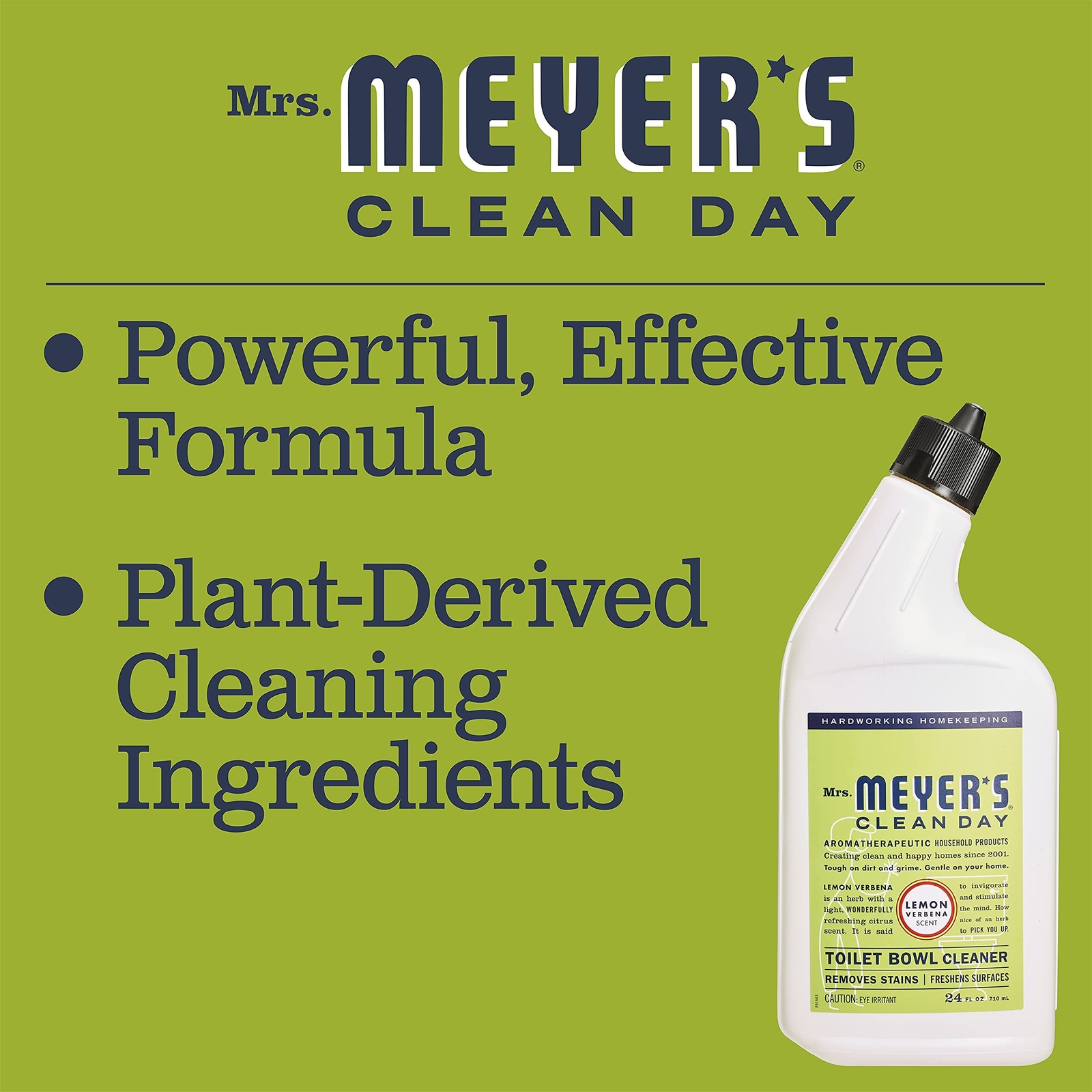 MRS. MEYER’S CLEAN DAY Liquid Toilet Bowl Cleaner, Stain Removing, Lemon Verb…