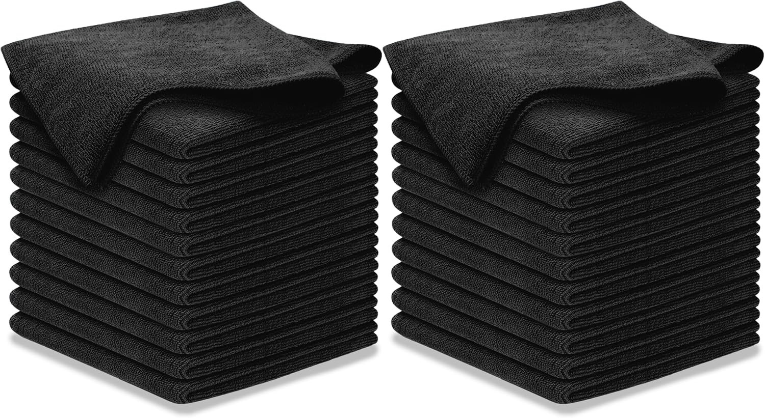 Ultra Absorbent Microfiber Towels – 12.5″x12.5″, 300GSM, 1200 Washes, 24 Pack