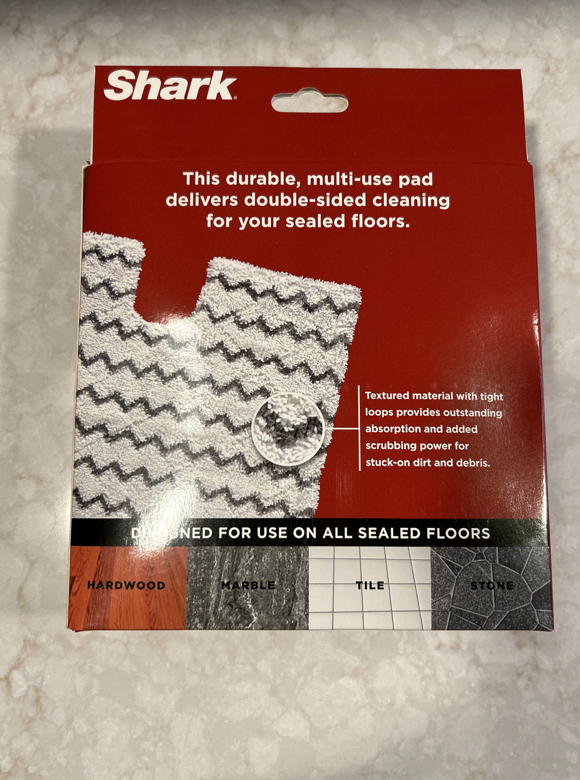 Shark Touch-Free Dirt Grip Washable Mop Pads 2 pads Washable 20 WASHES FAST SHIP