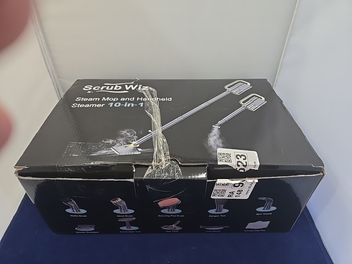 ScrubWiz Steam Mop Cleaner with Detachable Handheld Steamer, 10-in-1 OPEN Tested