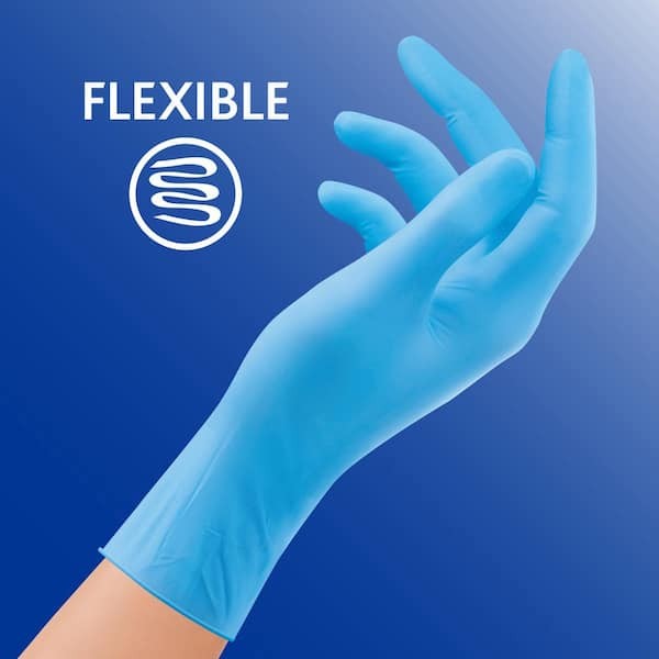 Playtex 1-Size Fits Most Blue Nitrile Clean Cuisine Gloves (30-Pairs)(2-Pack)