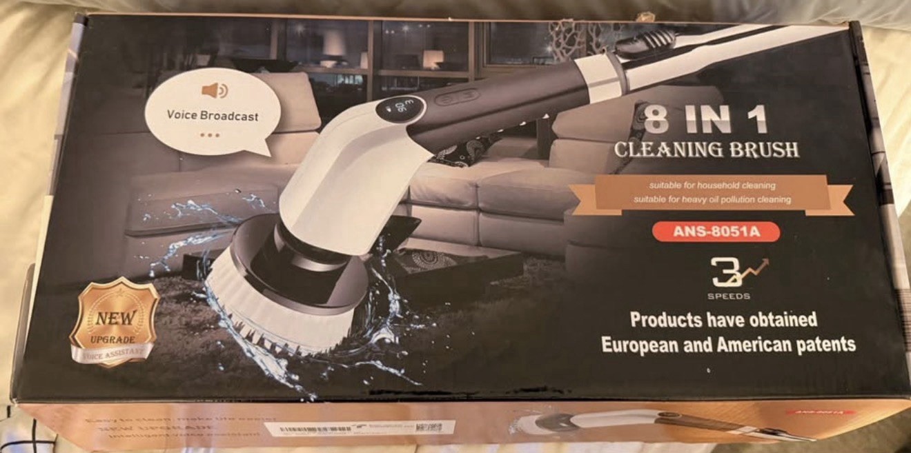 8-in-1 Electric Power Brush ANS-8051A *READ DESCRIPTION *