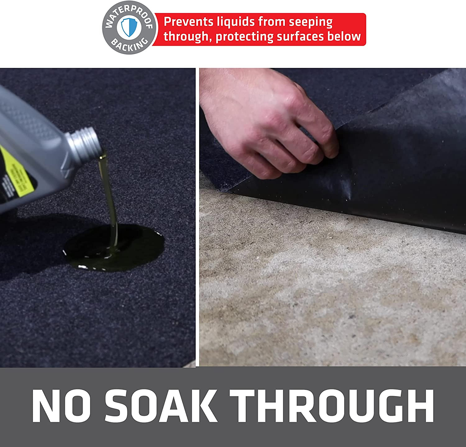 XL Oil Spill Mat , Premium Absorbent Oil Pad, Reusable, Washable