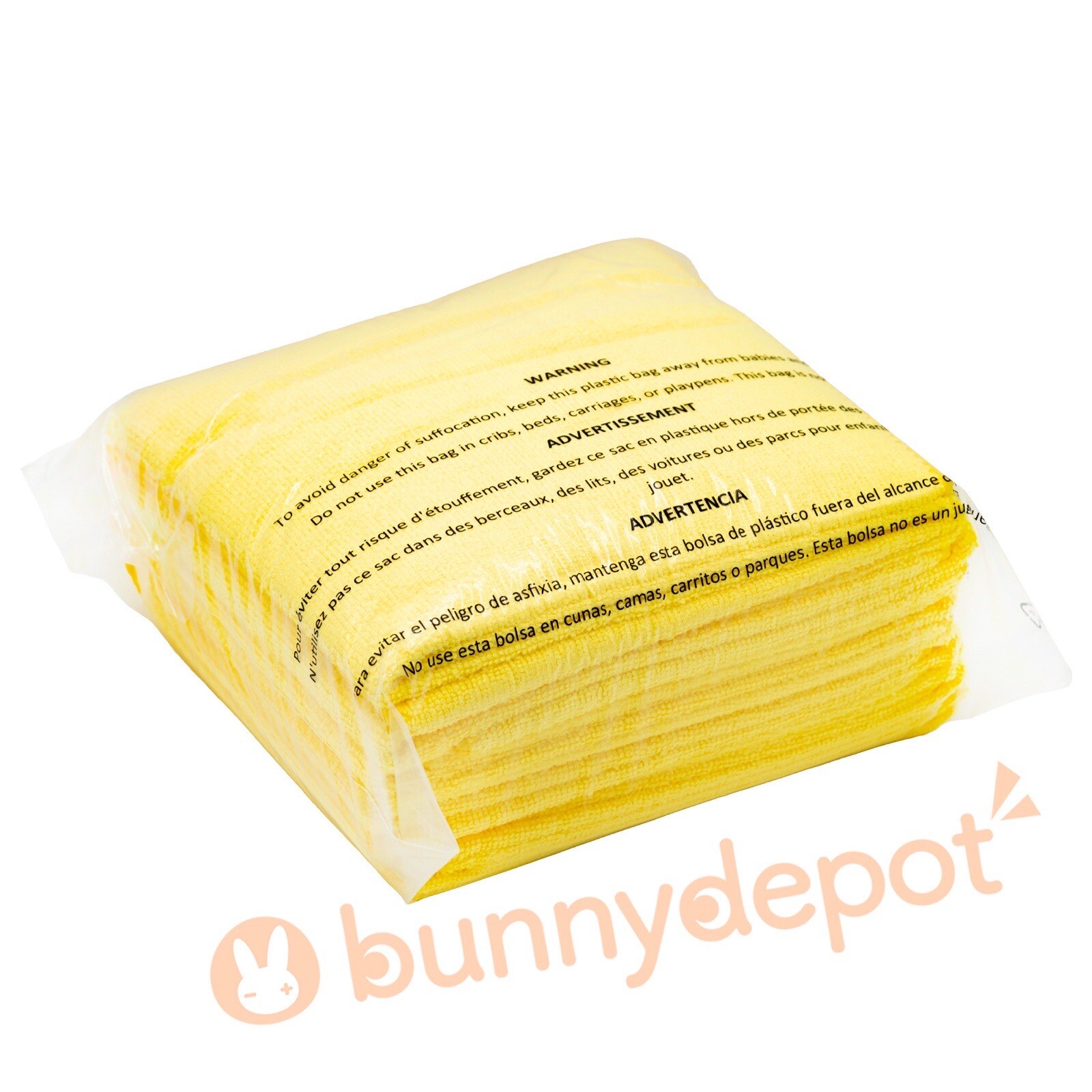 Kirkland Signature Yellow Microfiber Towels 16″ x 16″ 12 pcs for car & cleaning