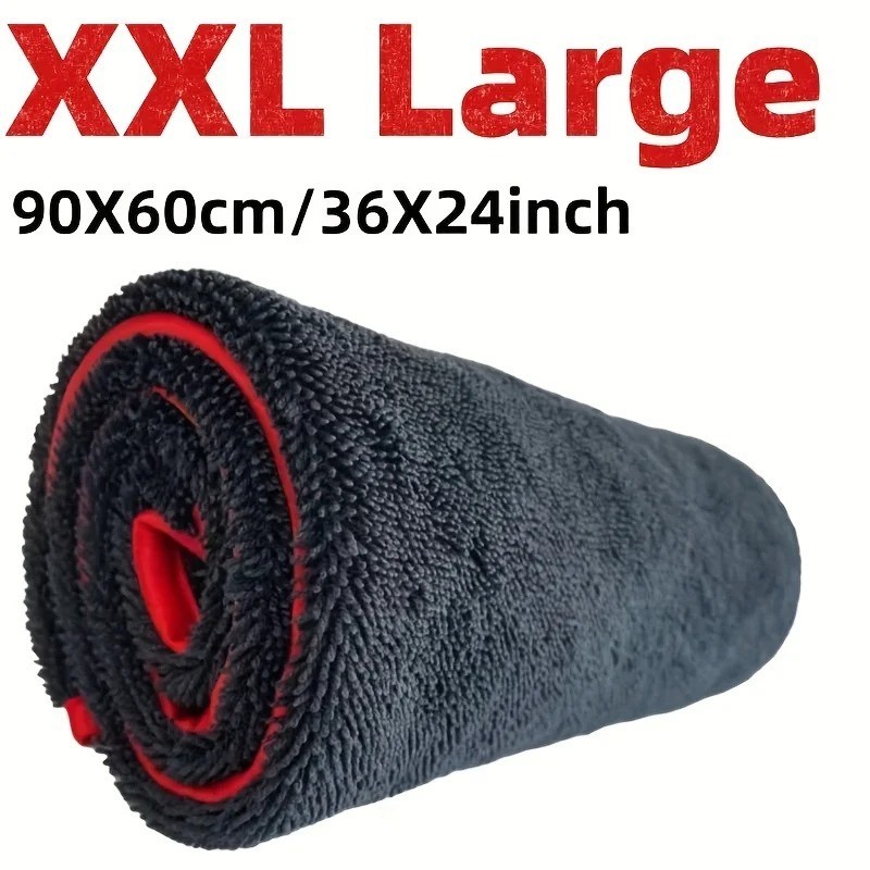 Ultra Absorbent Xxl Car Drying Towel Extra Large Microfiber Twist Ring Design